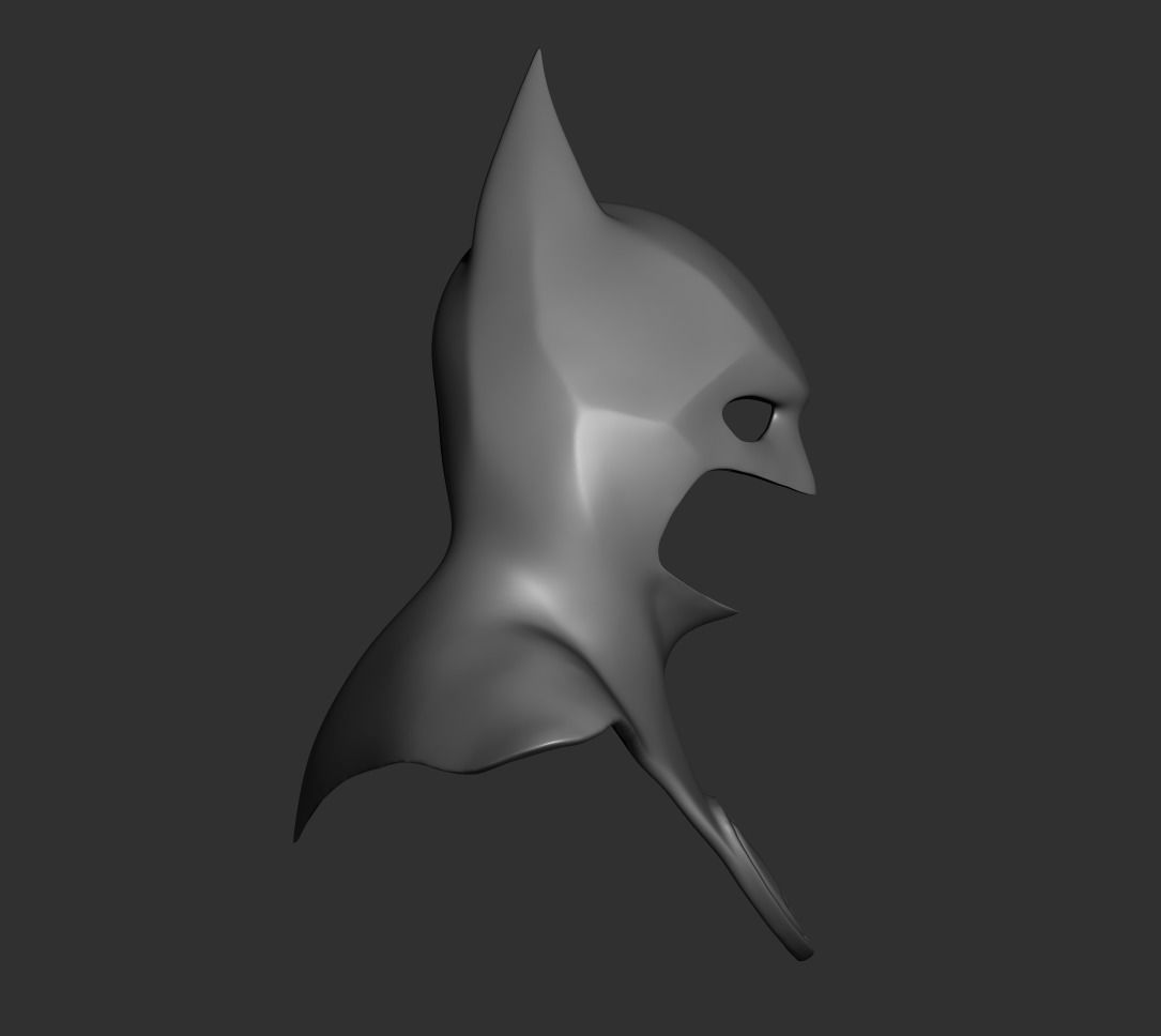 Batman cowl 3D print model_2