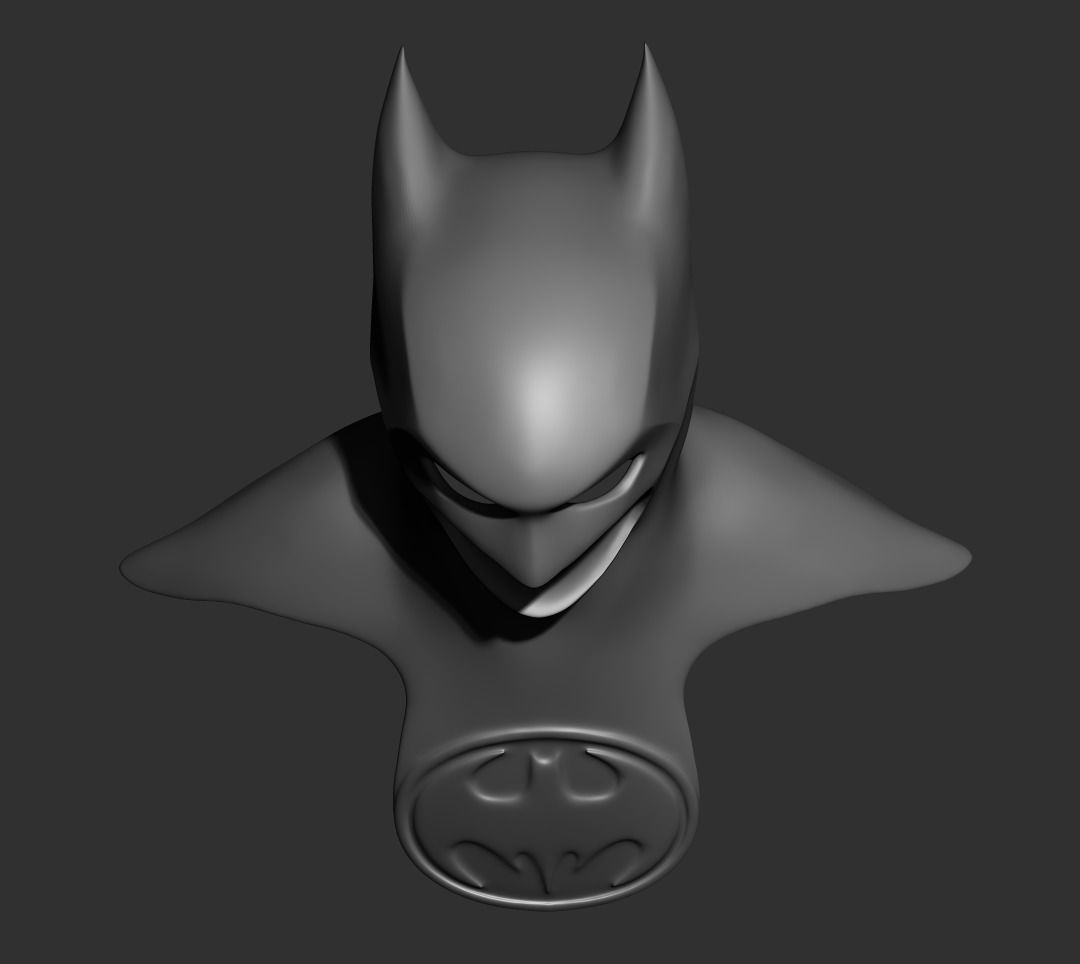 Batman cowl 3D print model_6