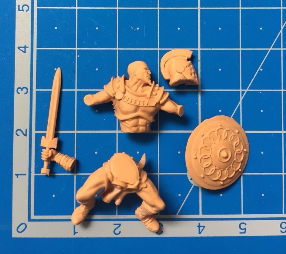 Gladiator bundle - 4 miniatures 35 mm scale  3D print model_27