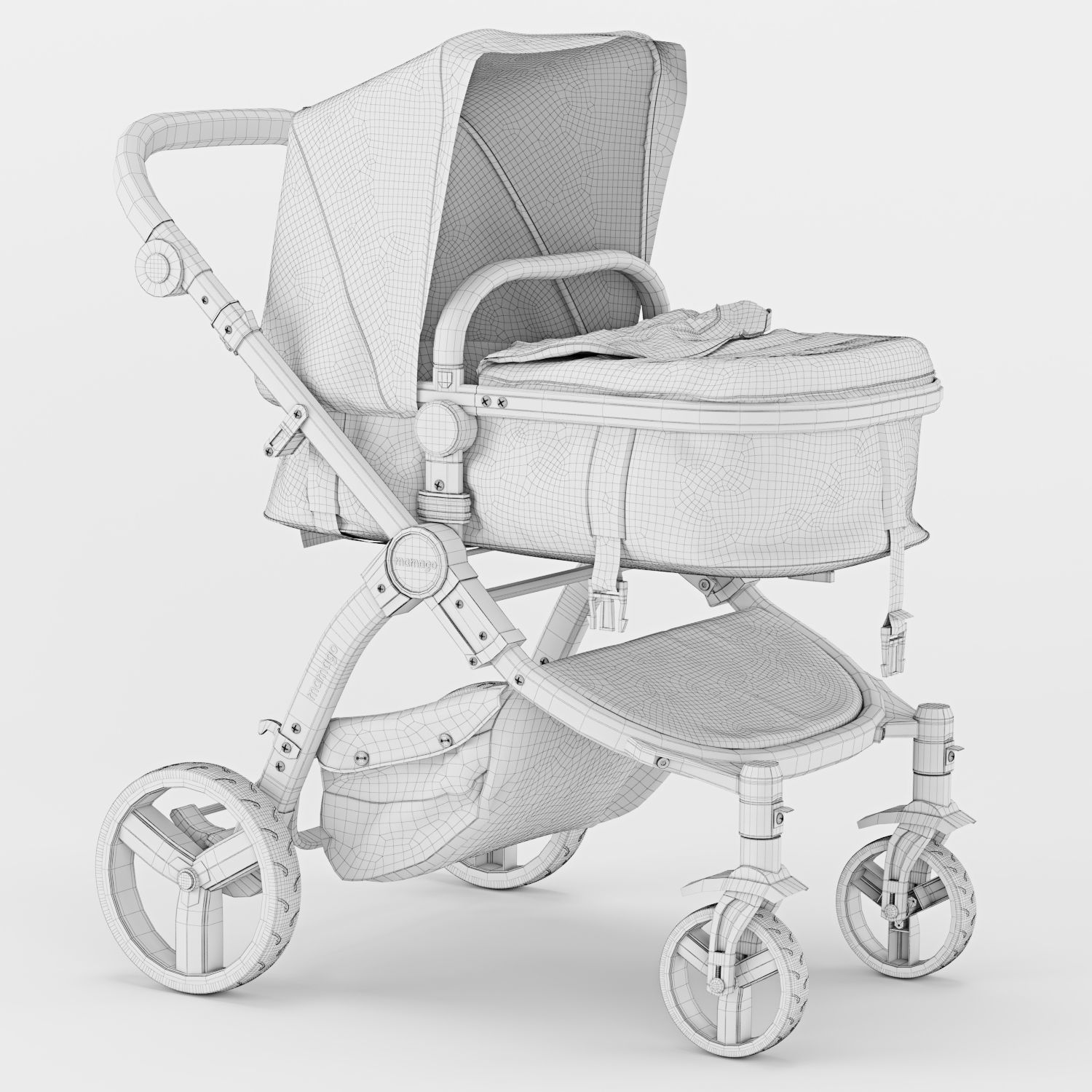 Mamago Platinum Baby Strollers 3D model_4