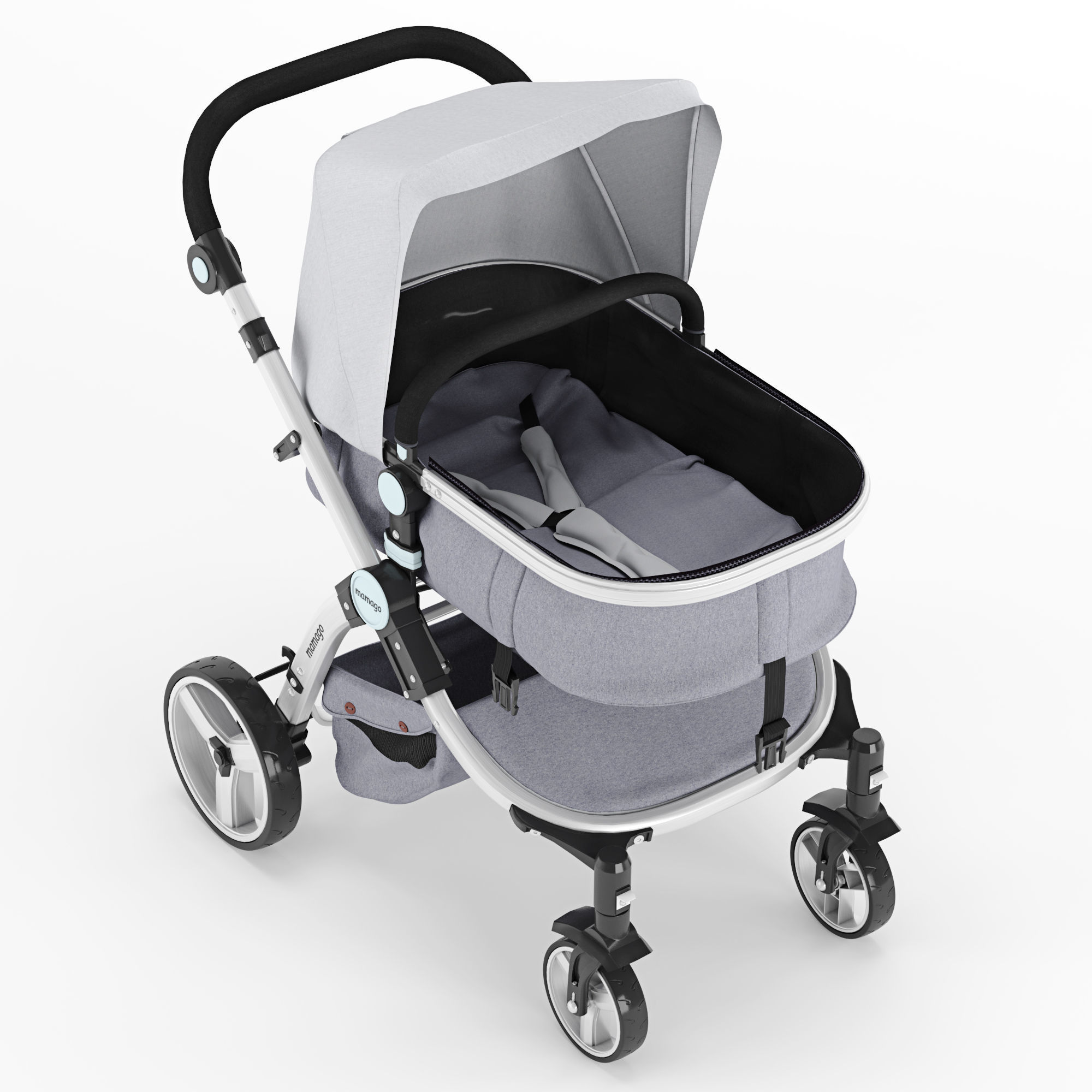 Mamago Platinum Baby Strollers 3D model_3