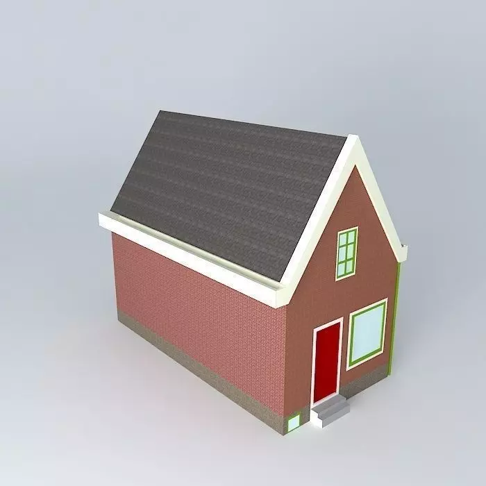 the old house of Ms. Douma, here spent many hours Free 3D model_0