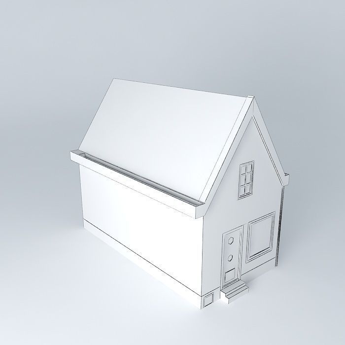 the old house of Ms. Douma, here spent many hours Free 3D model_3