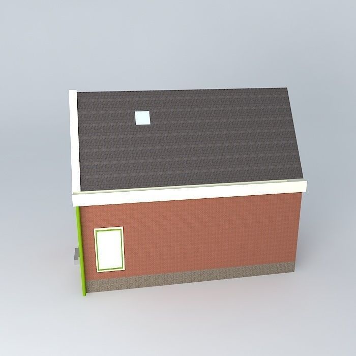 the old house of Ms. Douma, here spent many hours Free 3D model_2