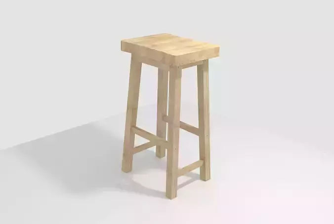 Sadle Bar Stool - Natural