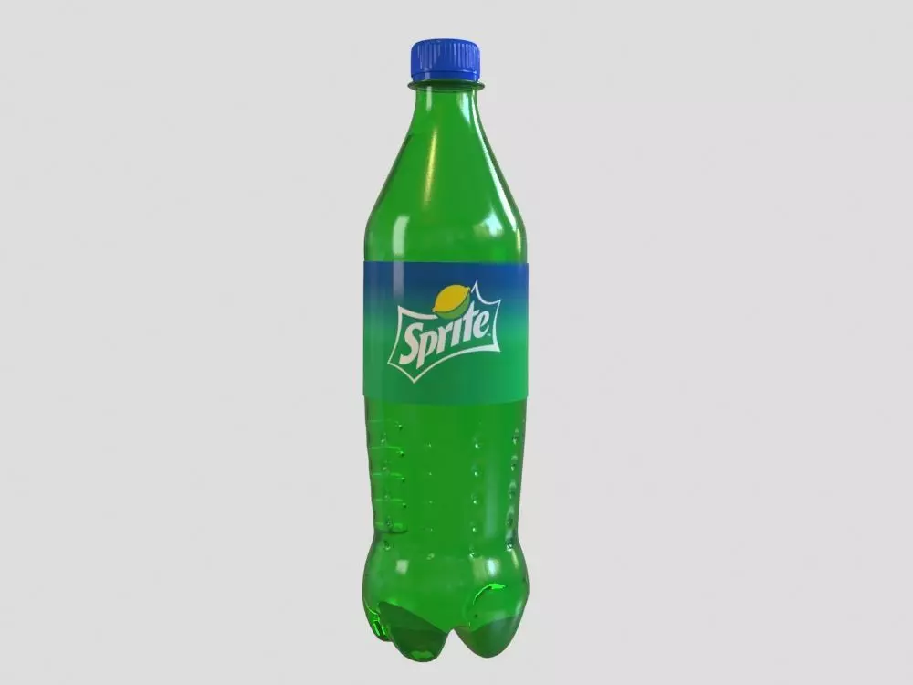 Sprite bottle 3D model_0