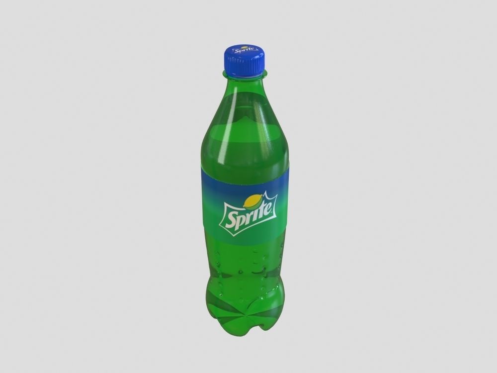 Sprite bottle 3D model_1