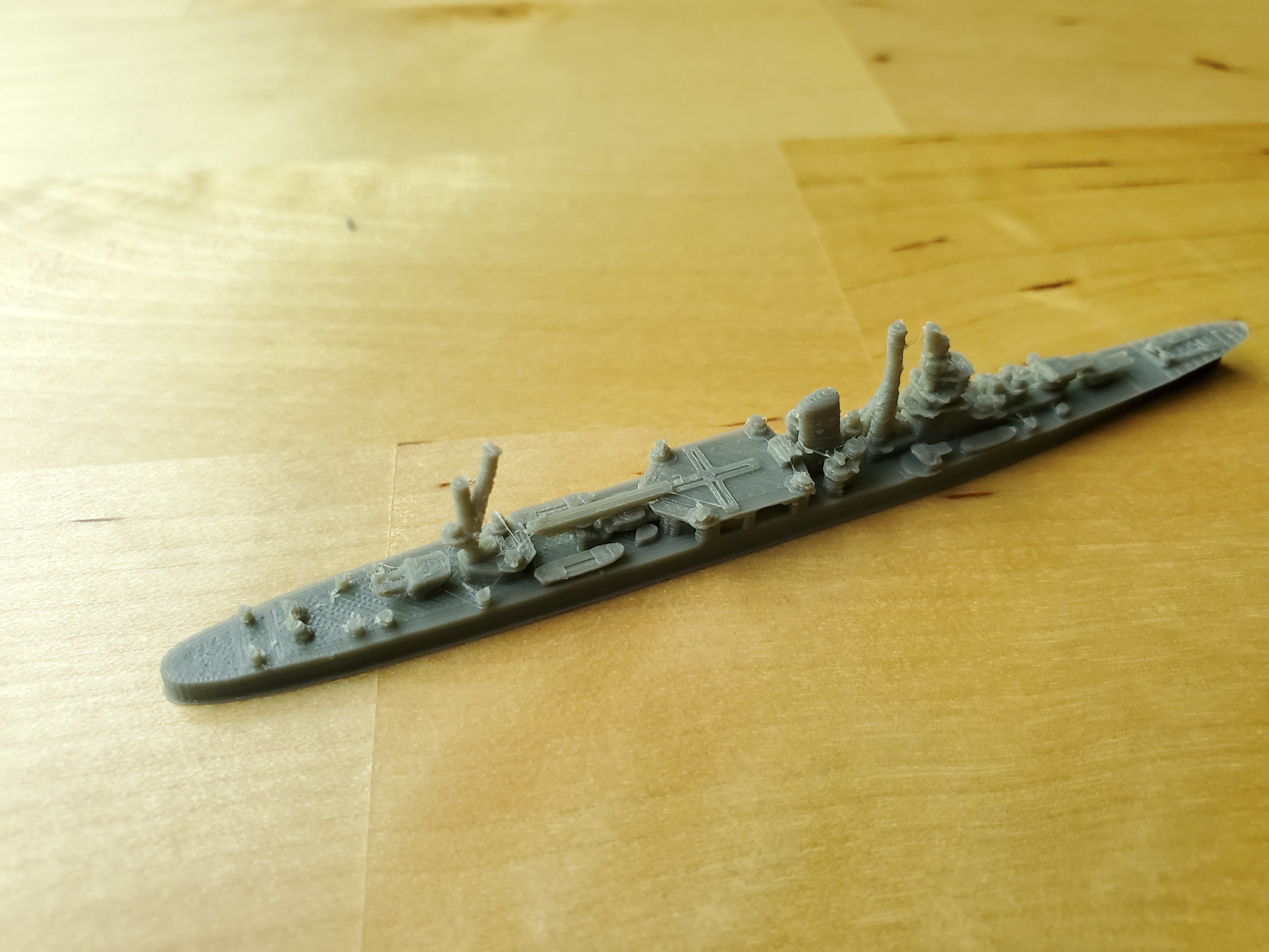 Japanese Agano Class Cruiser Warship 3D print model_7