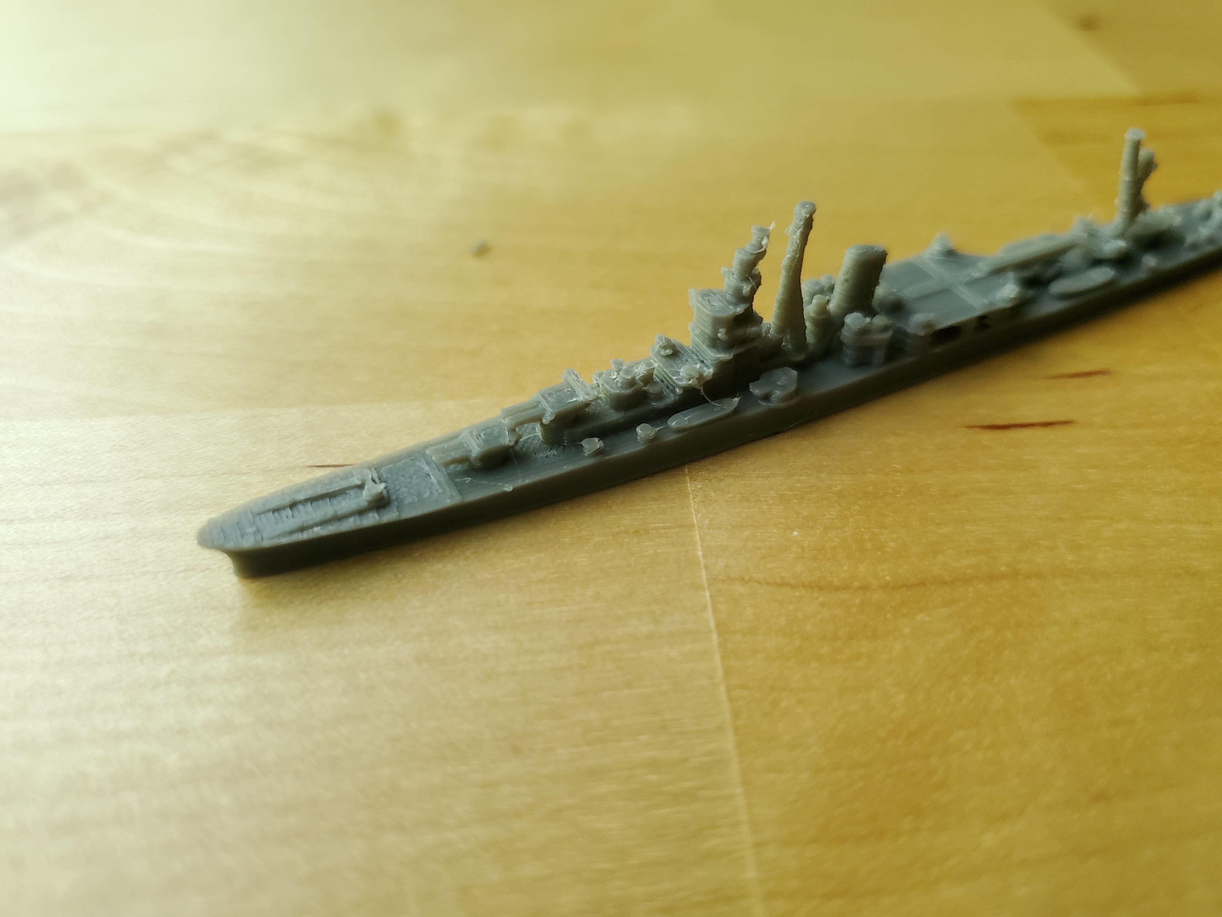 Japanese Agano Class Cruiser Warship 3D print model_8