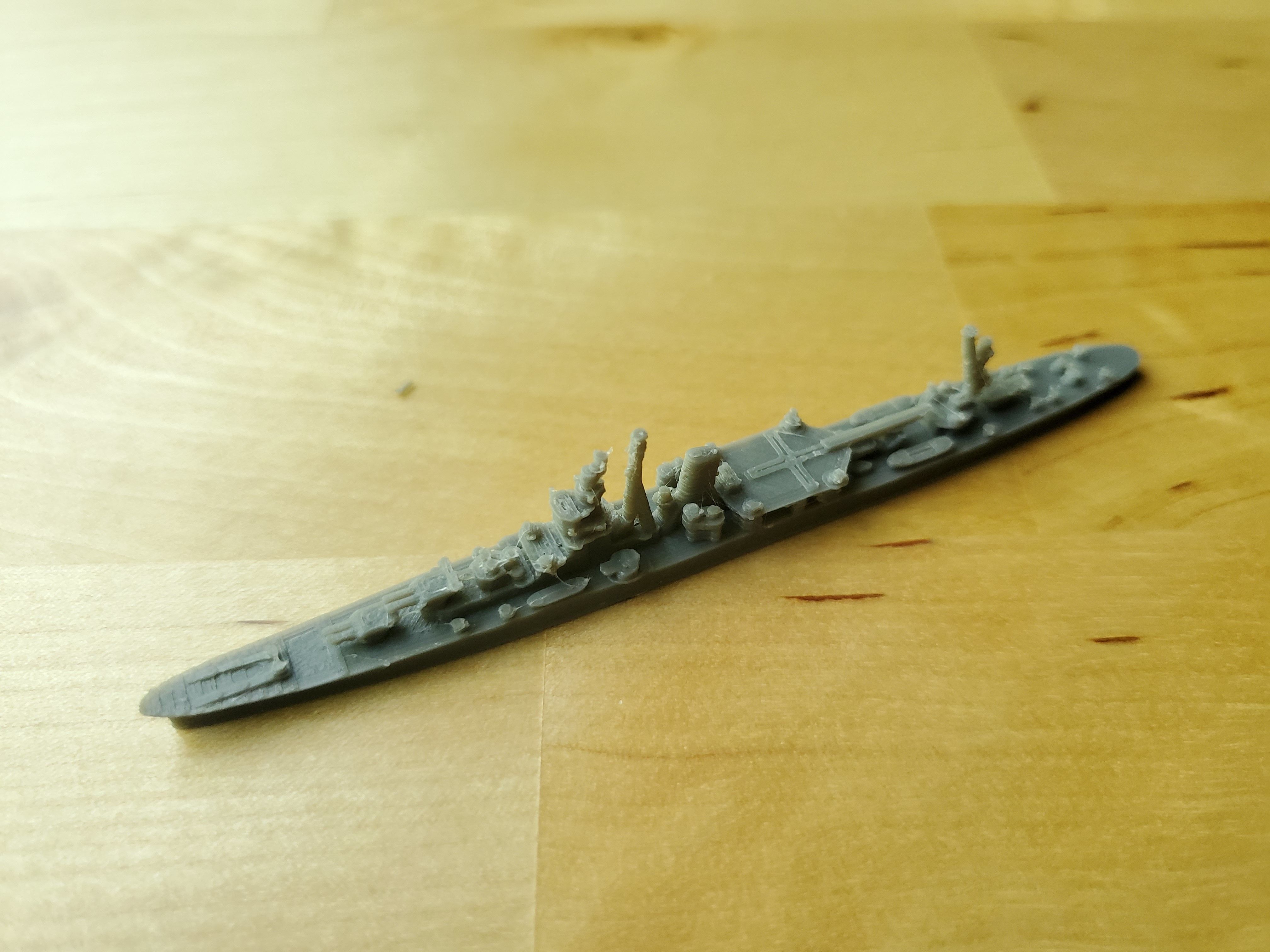 Japanese Agano Class Cruiser Warship 3D print model_3