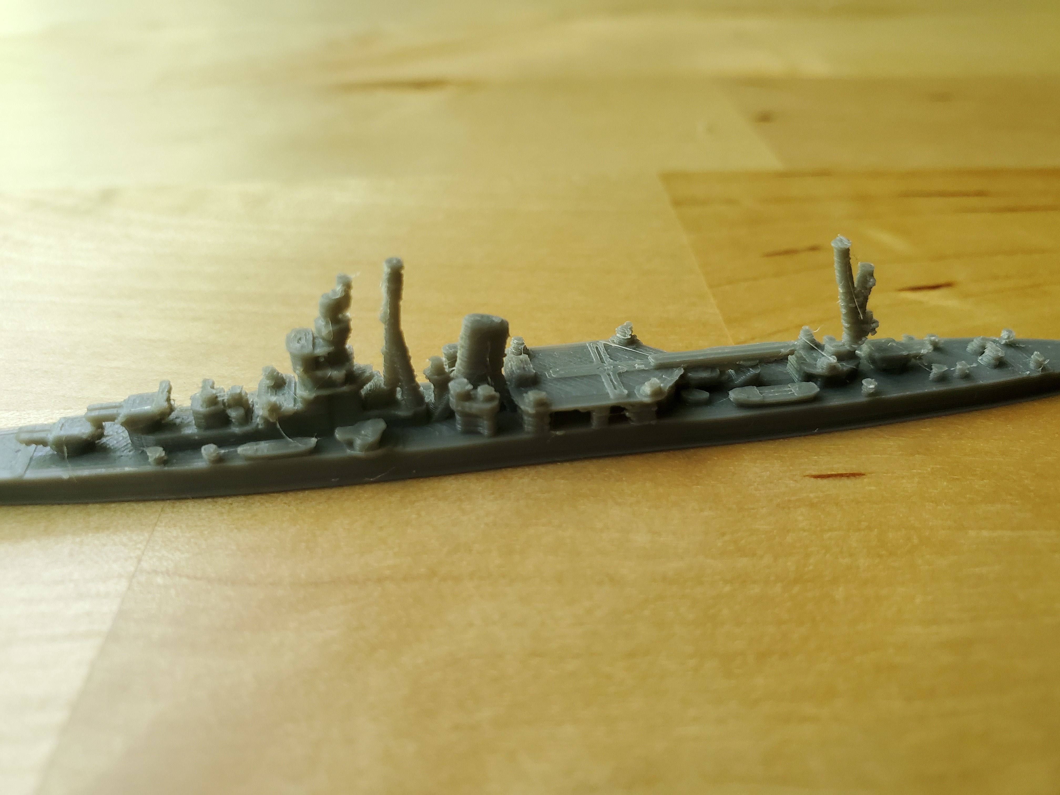 Japanese Agano Class Cruiser Warship 3D print model_11