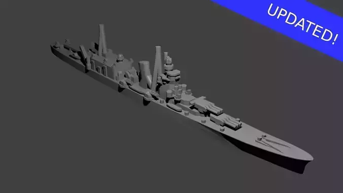 Japanese Cruiser Oyodo Warship