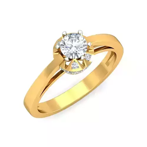 Women solitaire ring 3dm stl render detail 3D print model