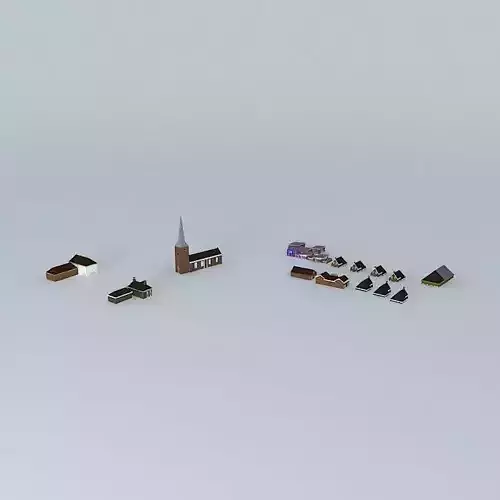 The church the Golden Lion some old houses from the back road and more Jan Blaauw thanks.