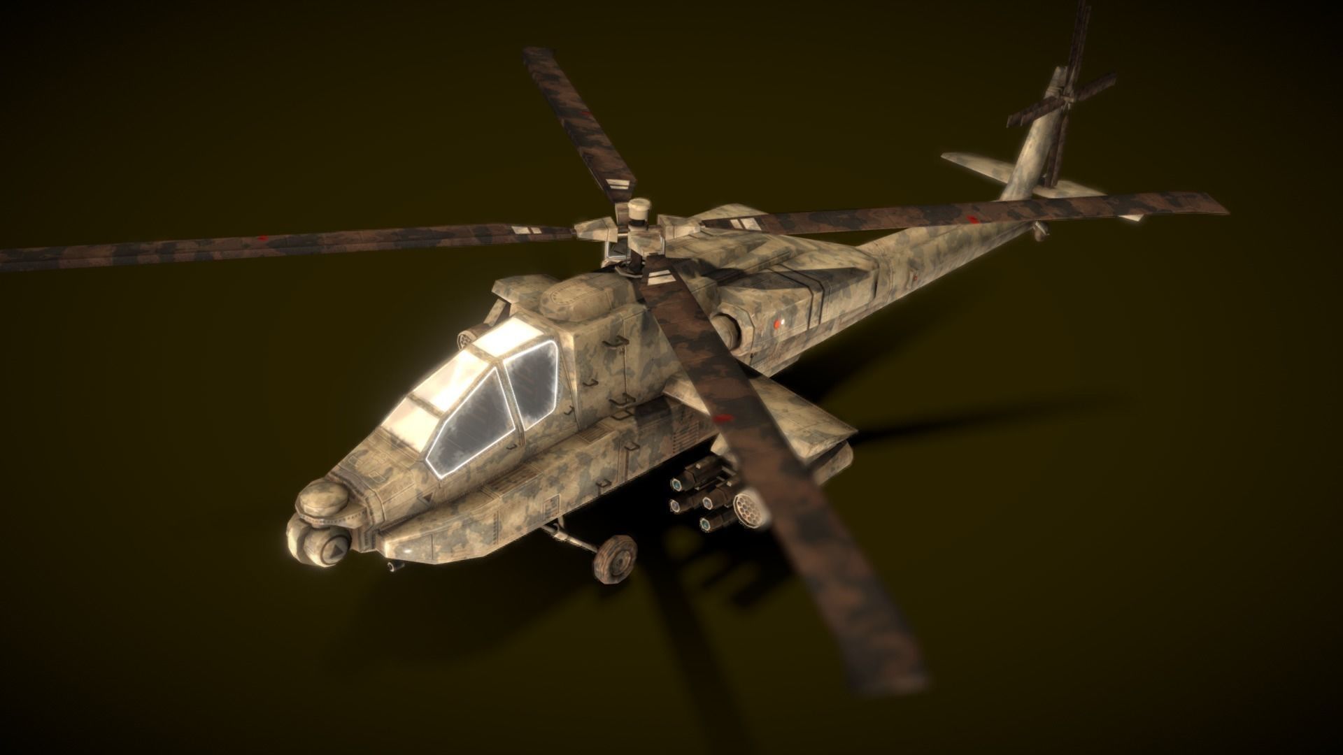 Helicopter Fighting AH64