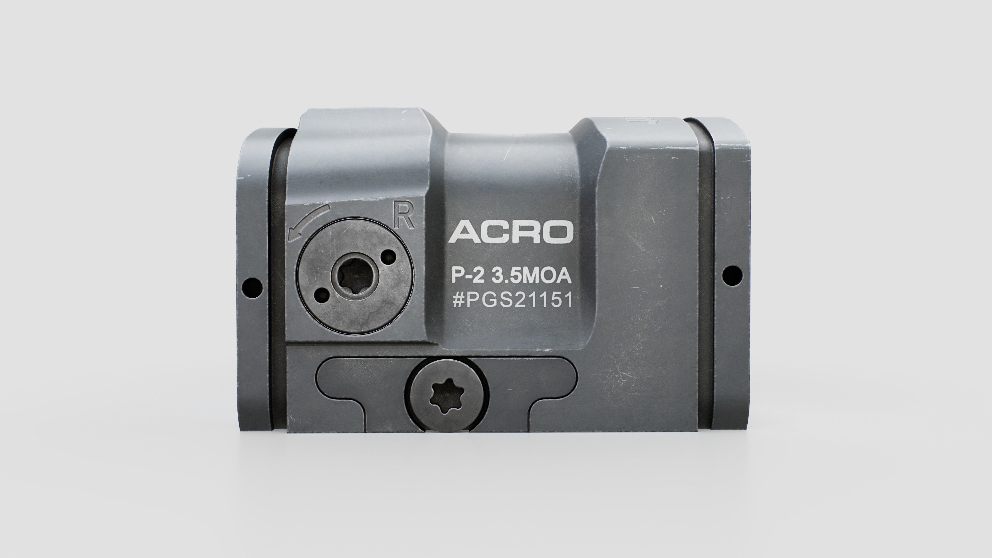 Aimpoint ACRO P2 Advanced Compact Reflex Optic Low-poly 3D model_8