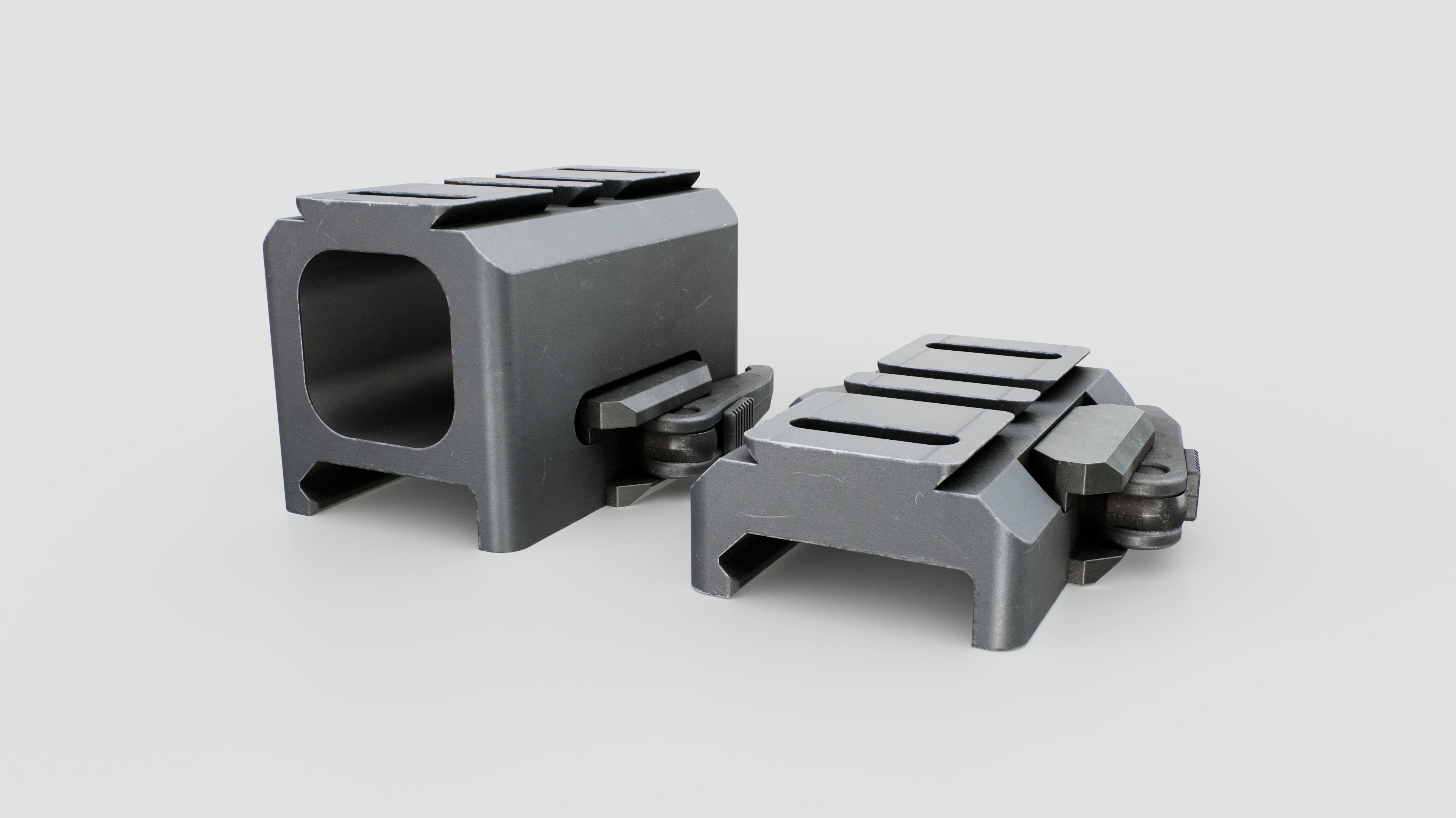 Aimpoint ACRO P2 Advanced Compact Reflex Optic Low-poly 3D model_11
