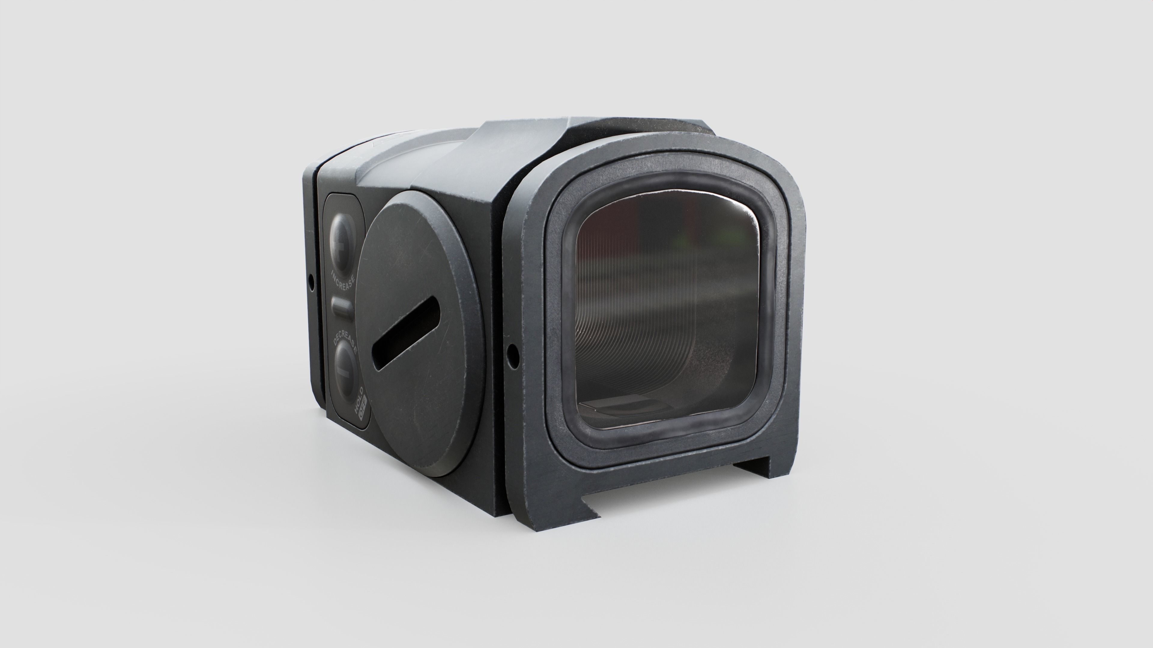 Aimpoint ACRO P2 Advanced Compact Reflex Optic Low-poly 3D model_5