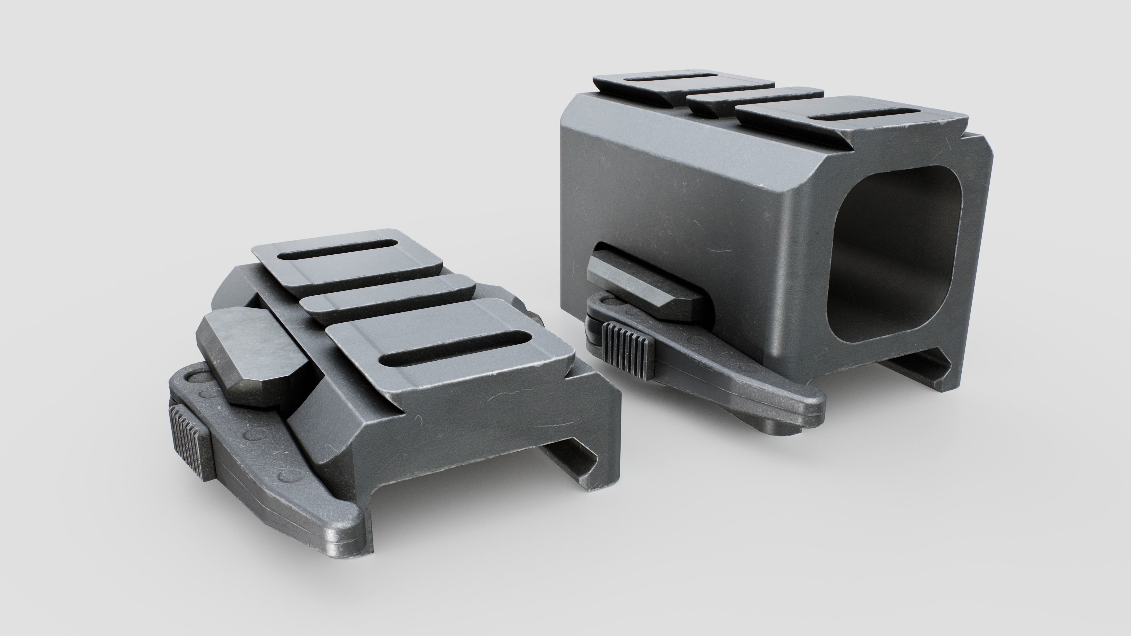 Aimpoint ACRO P2 Advanced Compact Reflex Optic Low-poly 3D model_13