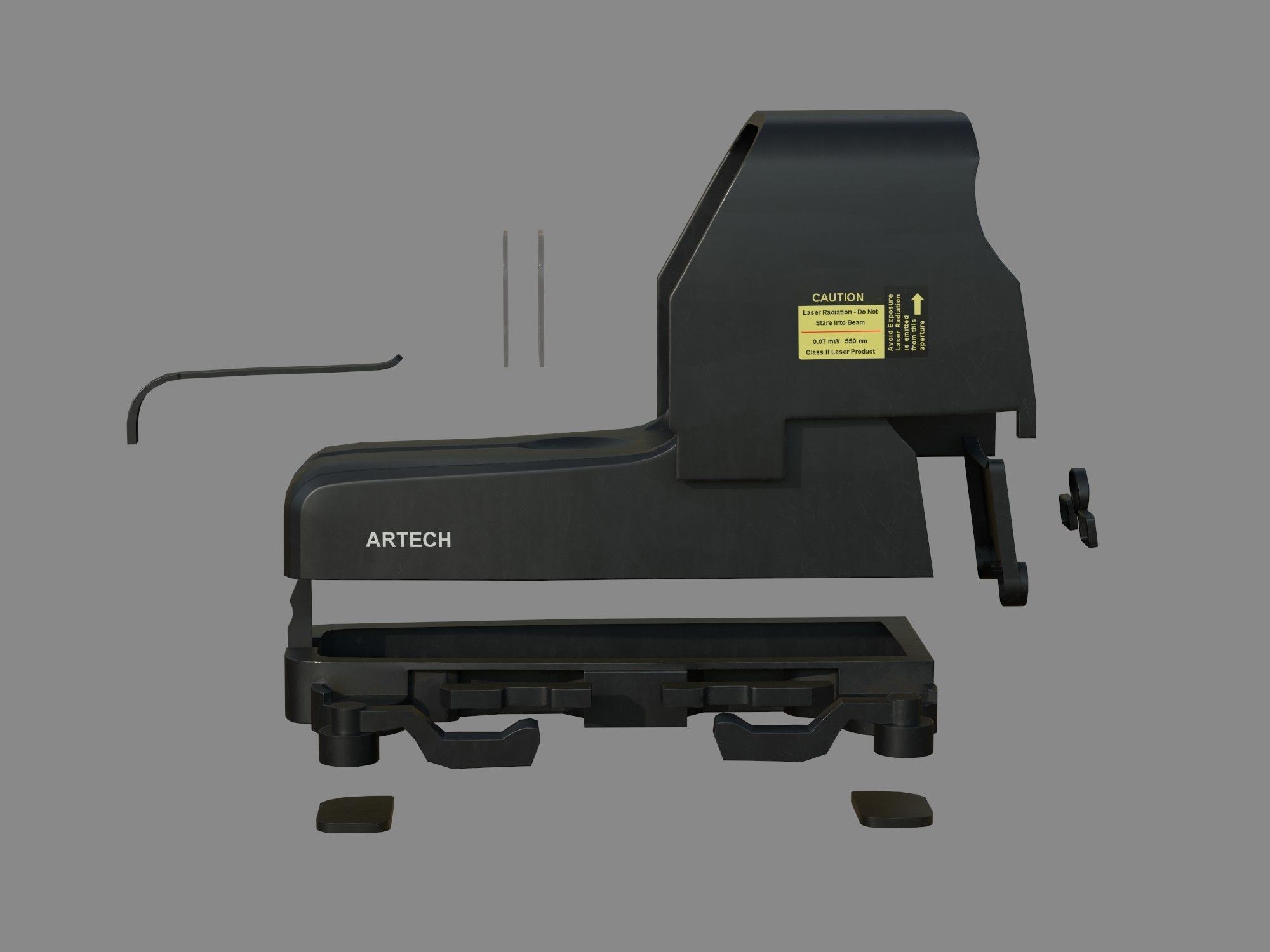 Weapon - Scope - 04 - EoTech Low-poly 3D model_38