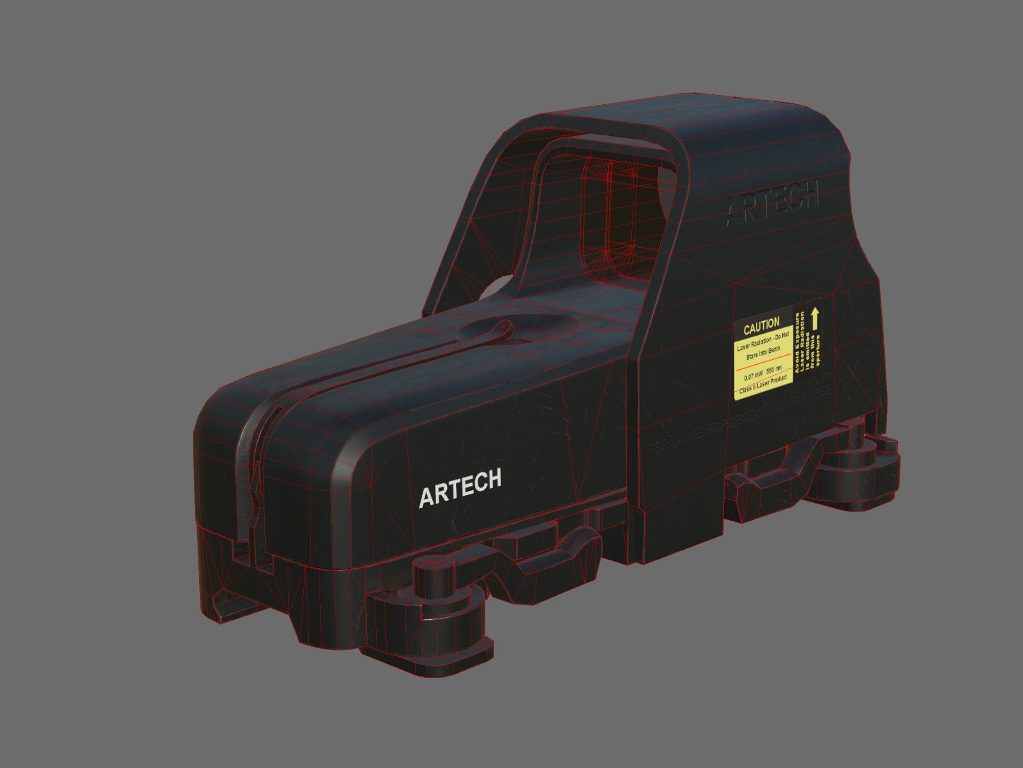 Weapon - Scope - 04 - EoTech Low-poly 3D model_13