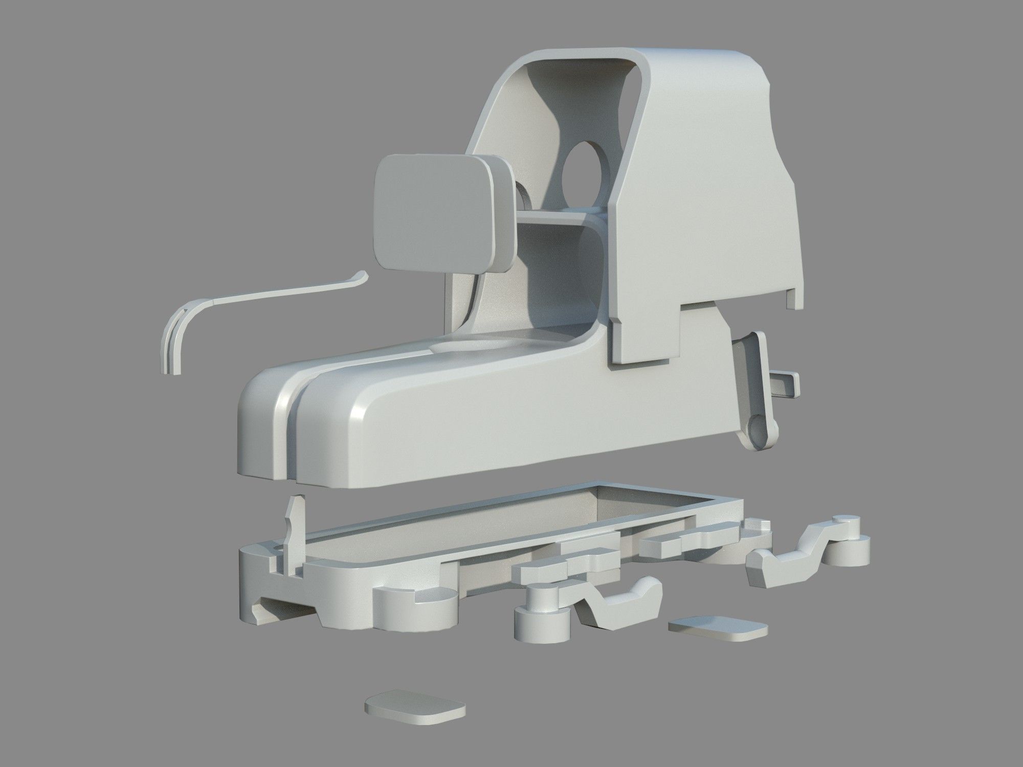 Weapon - Scope - 04 - EoTech Low-poly 3D model_43