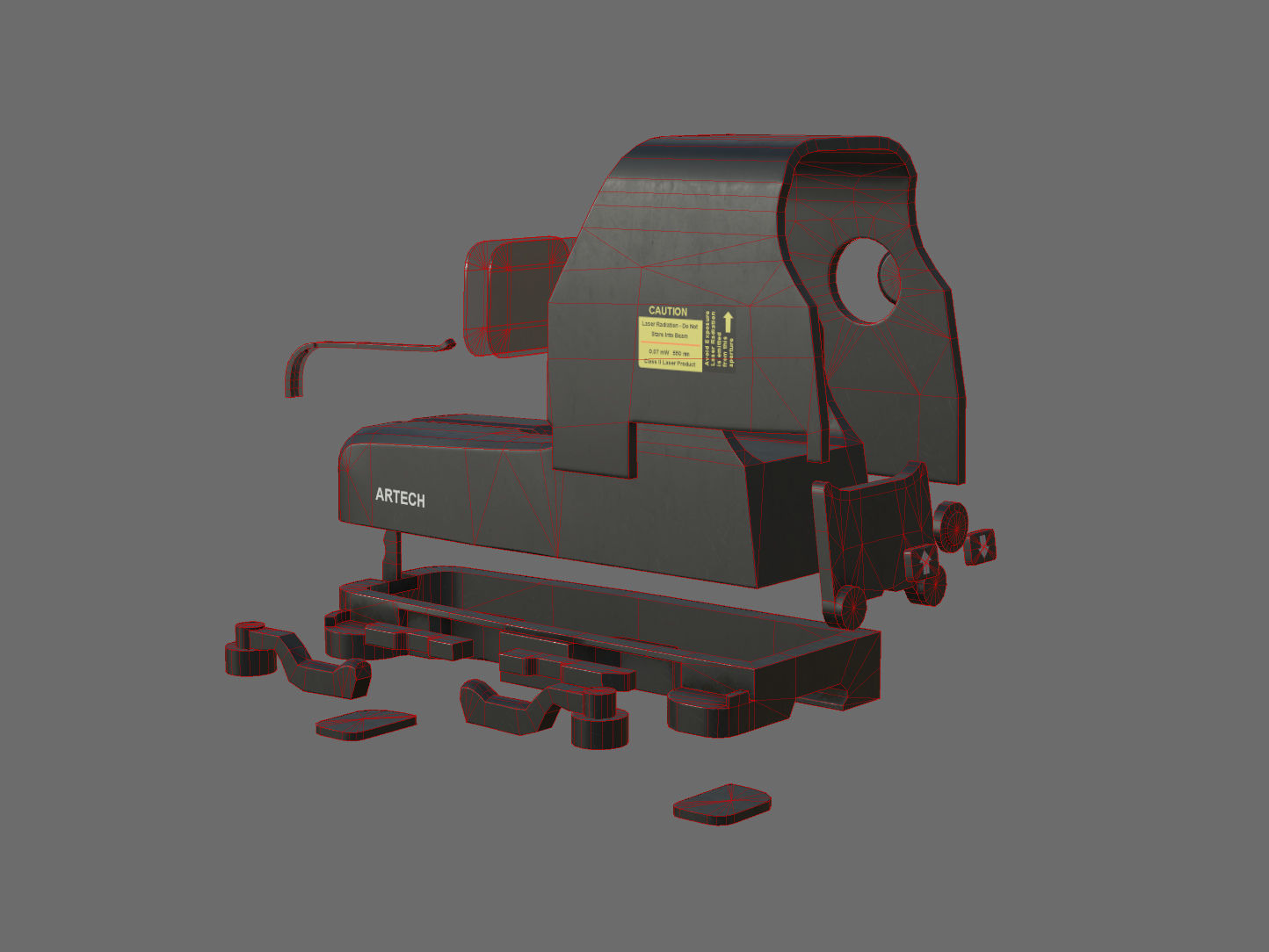 Weapon - Scope - 04 - EoTech Low-poly 3D model_27