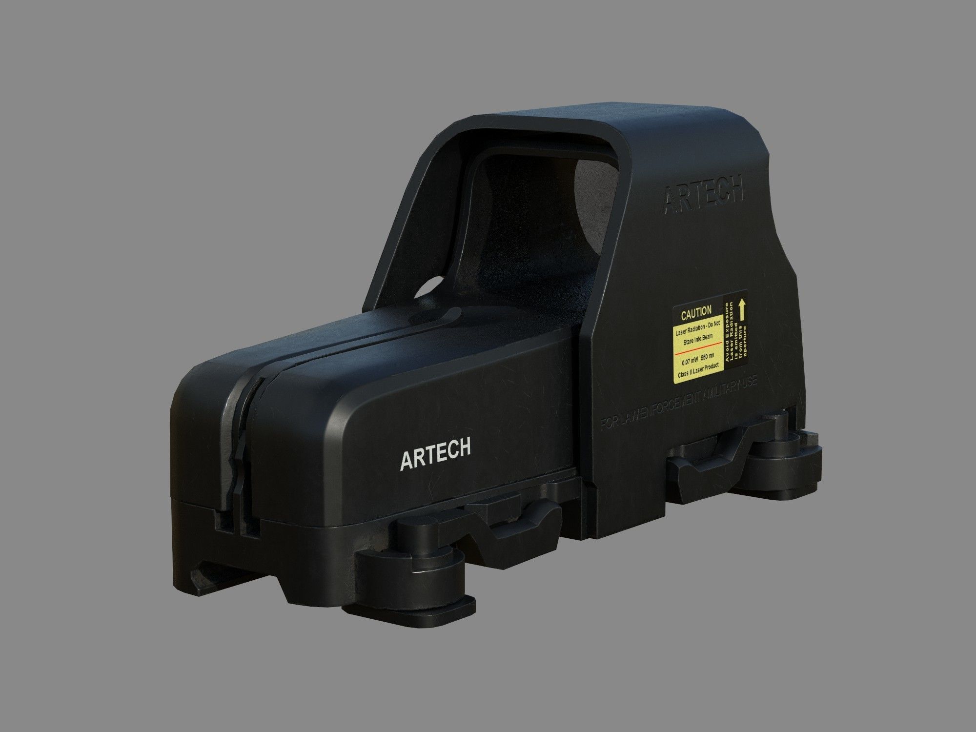 Weapon - Scope - 04 - EoTech Low-poly 3D model_1