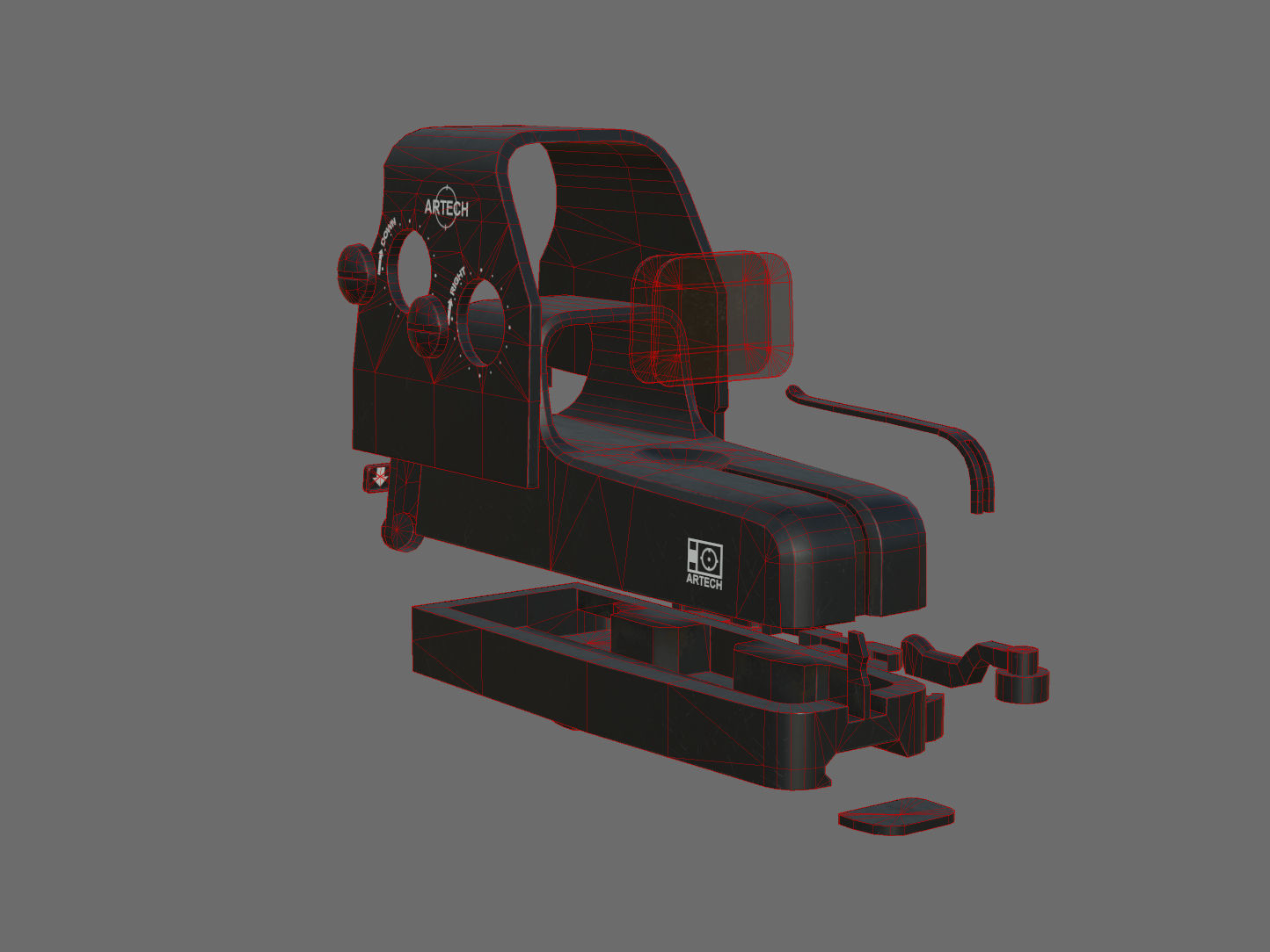 Weapon - Scope - 04 - EoTech Low-poly 3D model_30