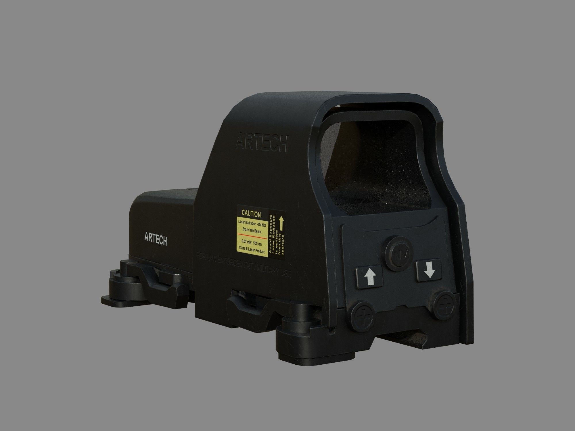 Weapon - Scope - 04 - EoTech Low-poly 3D model_3
