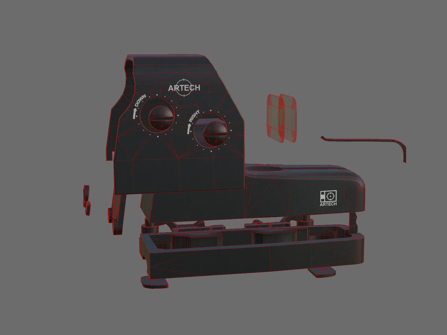 Weapon - Scope - 04 - EoTech Low-poly 3D model_29