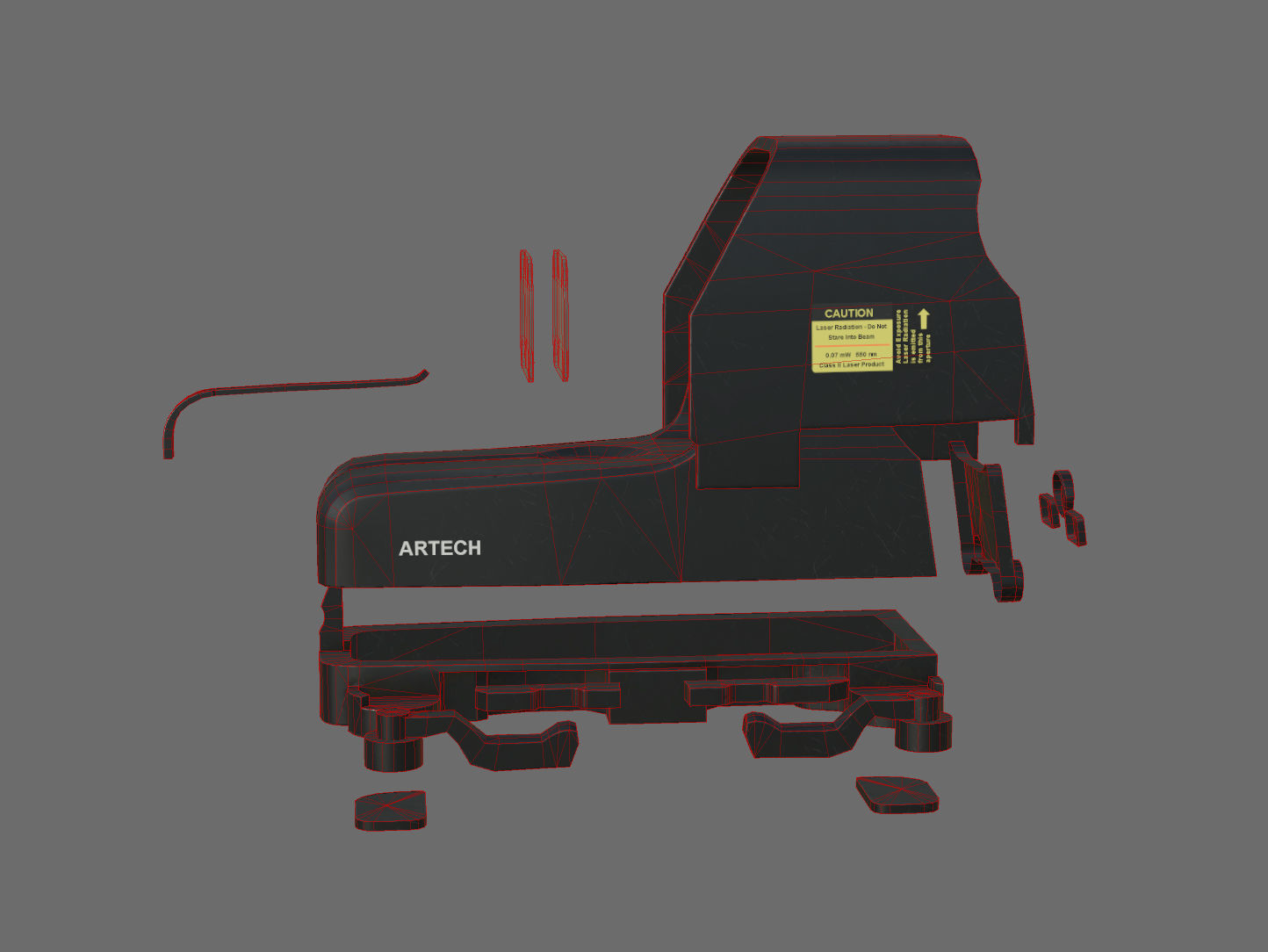 Weapon - Scope - 04 - EoTech Low-poly 3D model_26