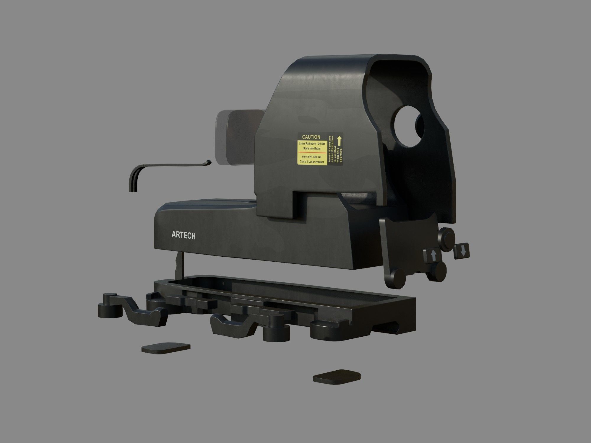 Weapon - Scope - 04 - EoTech Low-poly 3D model_39