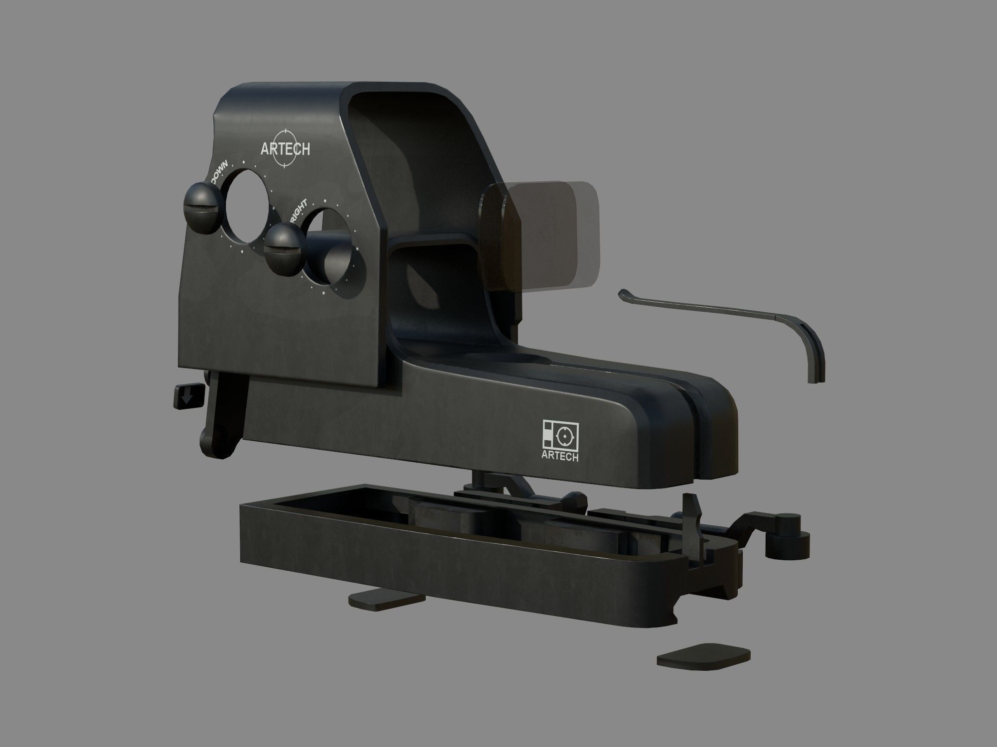 Weapon - Scope - 04 - EoTech Low-poly 3D model_42