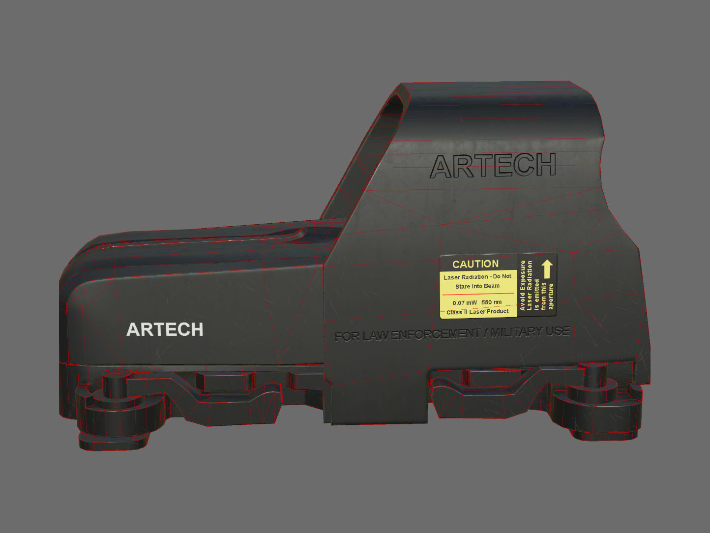 Weapon - Scope - 04 - EoTech Low-poly 3D model_14