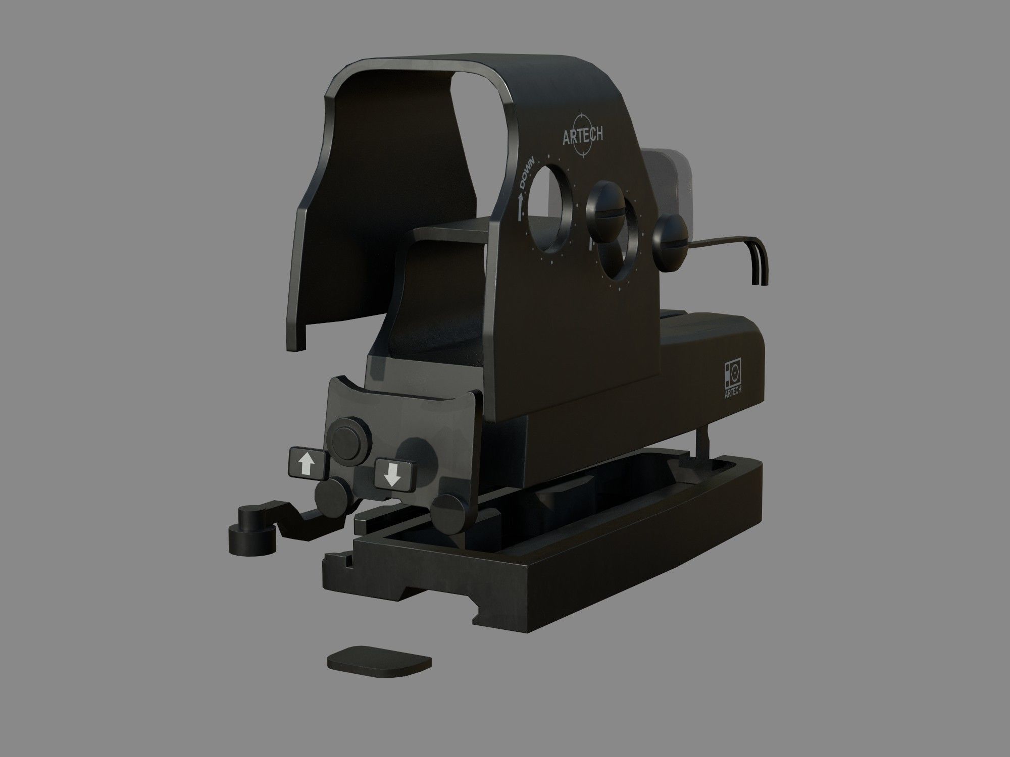 Weapon - Scope - 04 - EoTech Low-poly 3D model_40