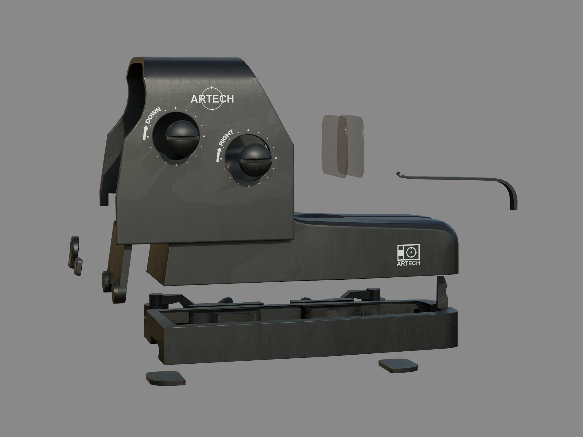 Weapon - Scope - 04 - EoTech Low-poly 3D model_41