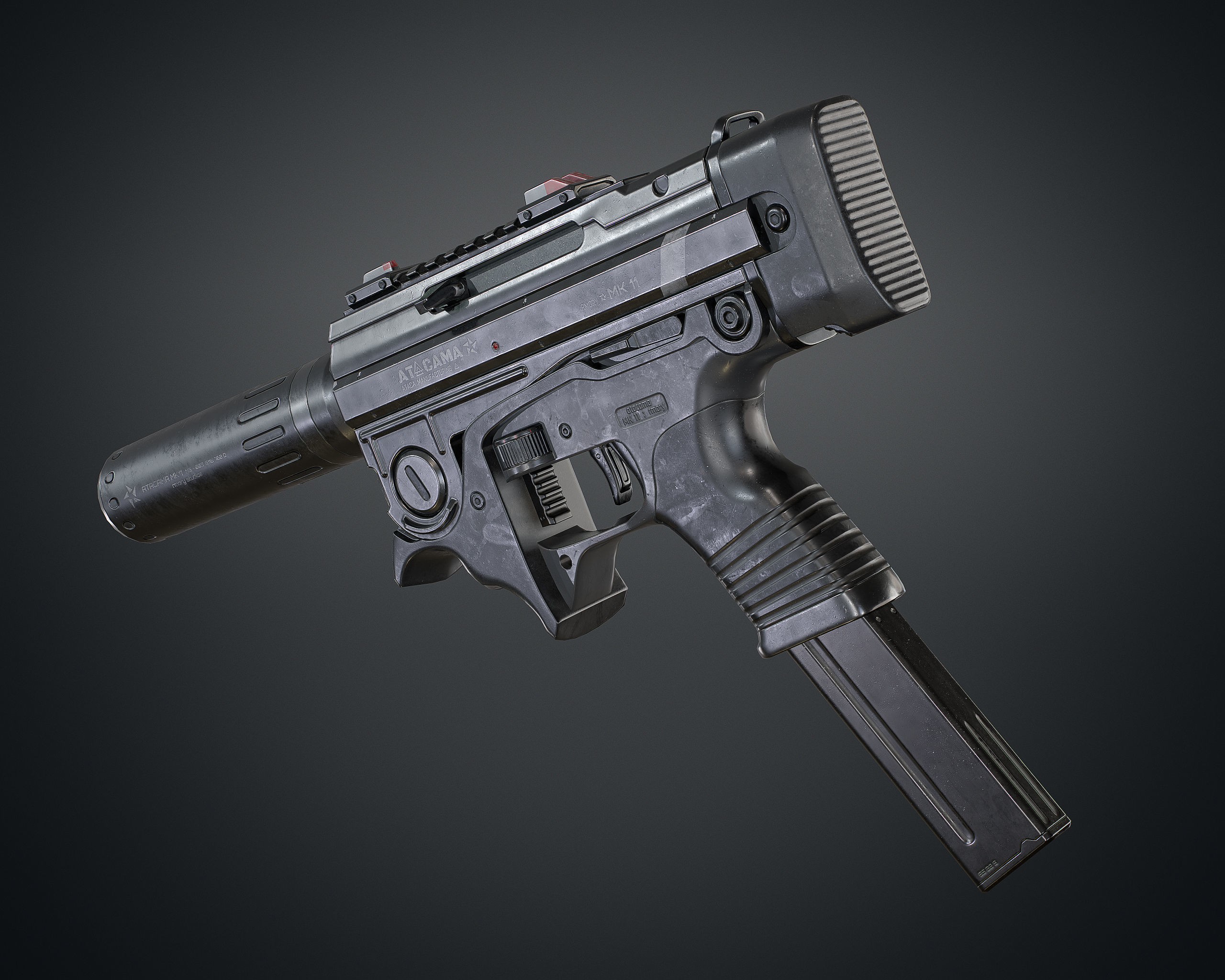 MK 11 Low-poly 3D model_7