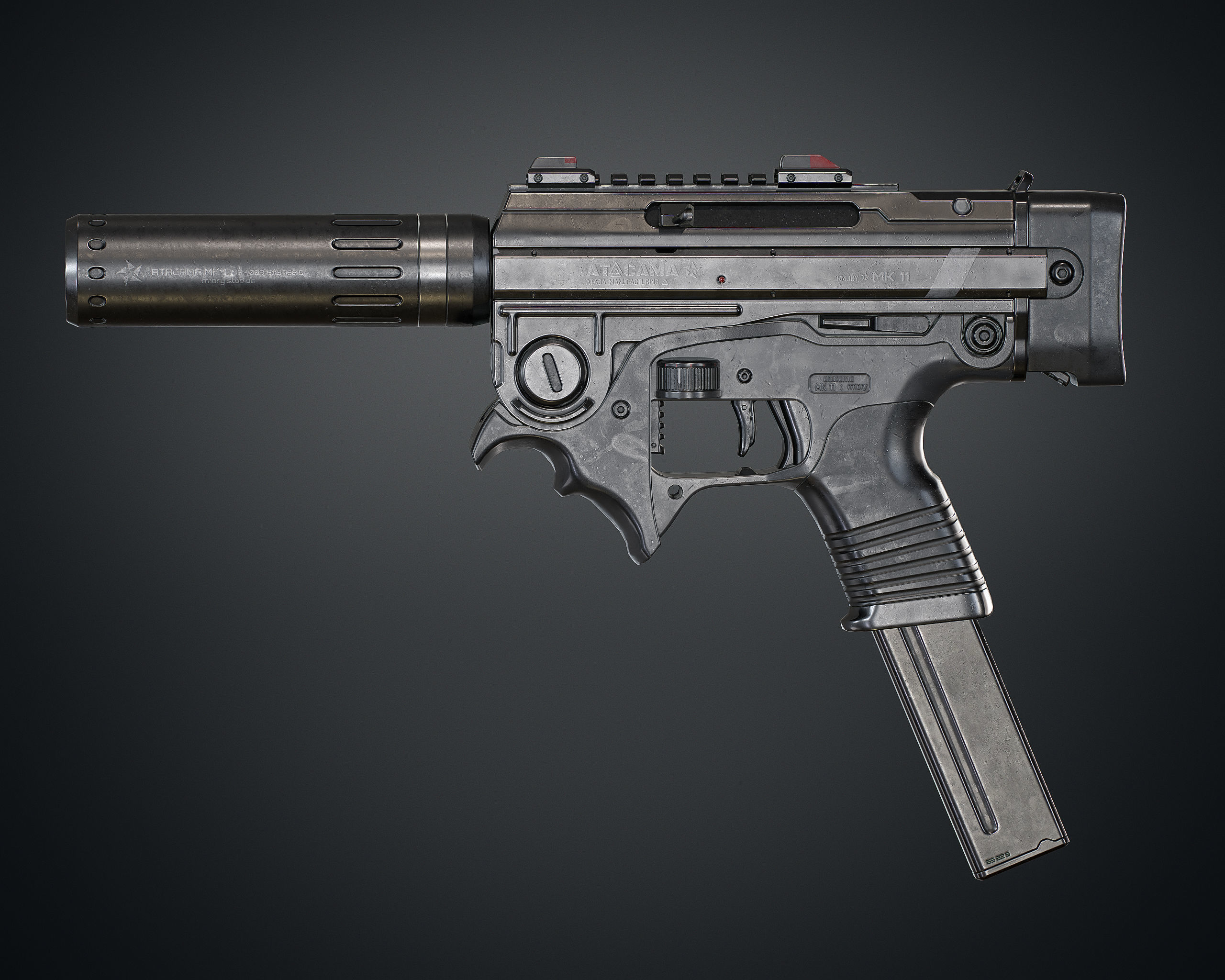 MK 11 Low-poly 3D model_17