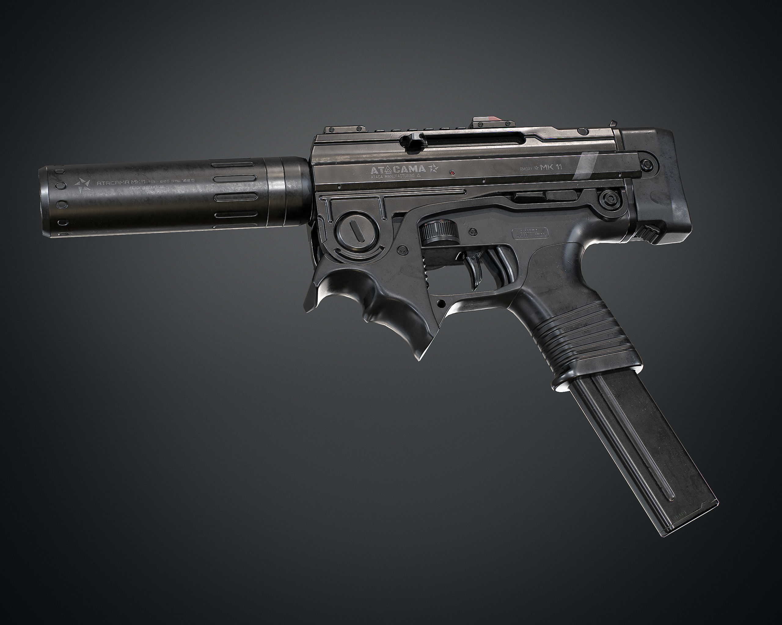 MK 11 Low-poly 3D model_6