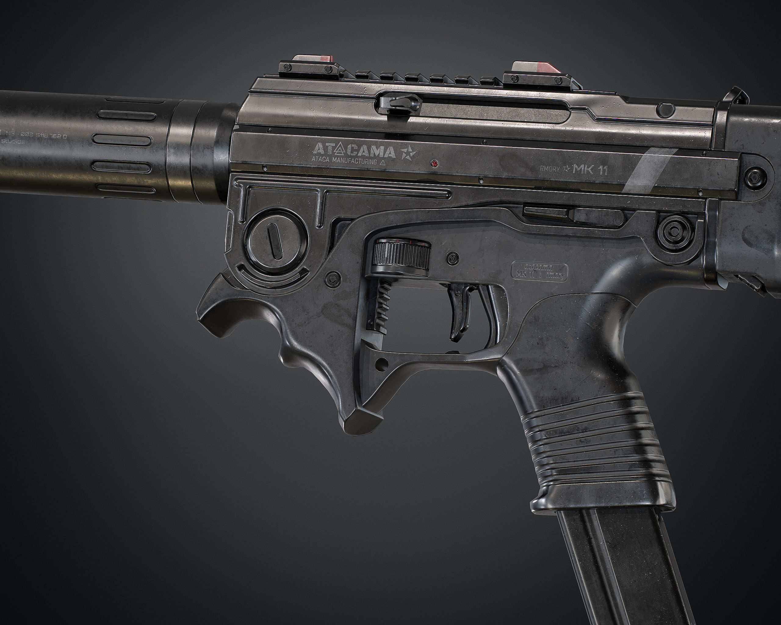 MK 11 Low-poly 3D model_15