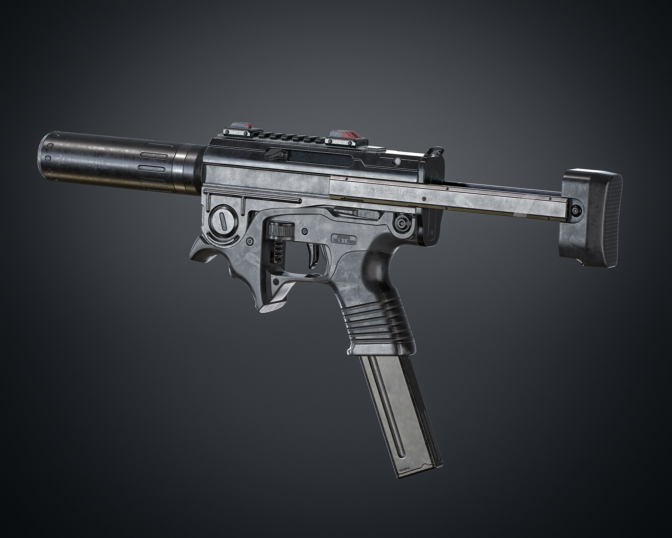 MK 11 Low-poly 3D model_4