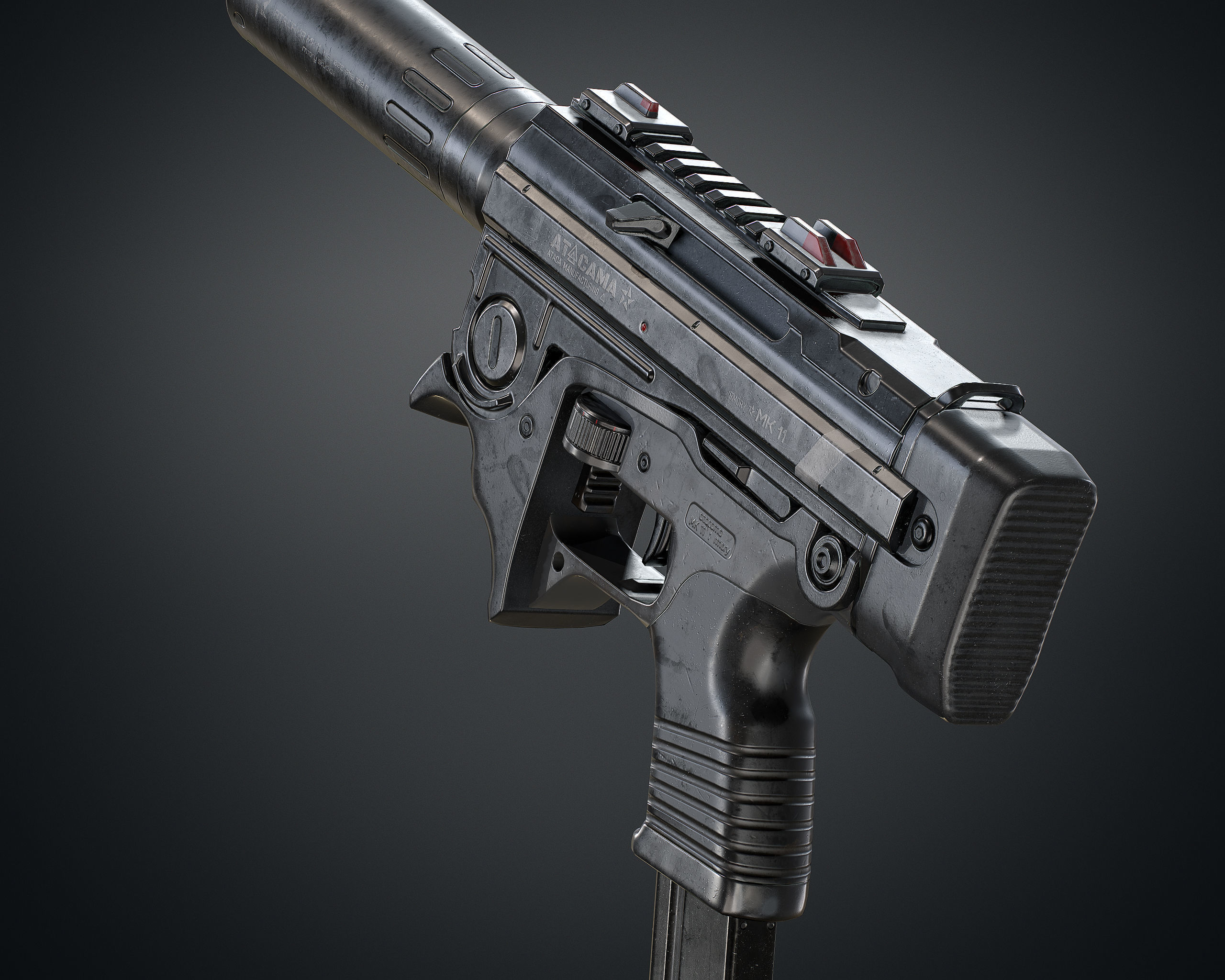 MK 11 Low-poly 3D model_14