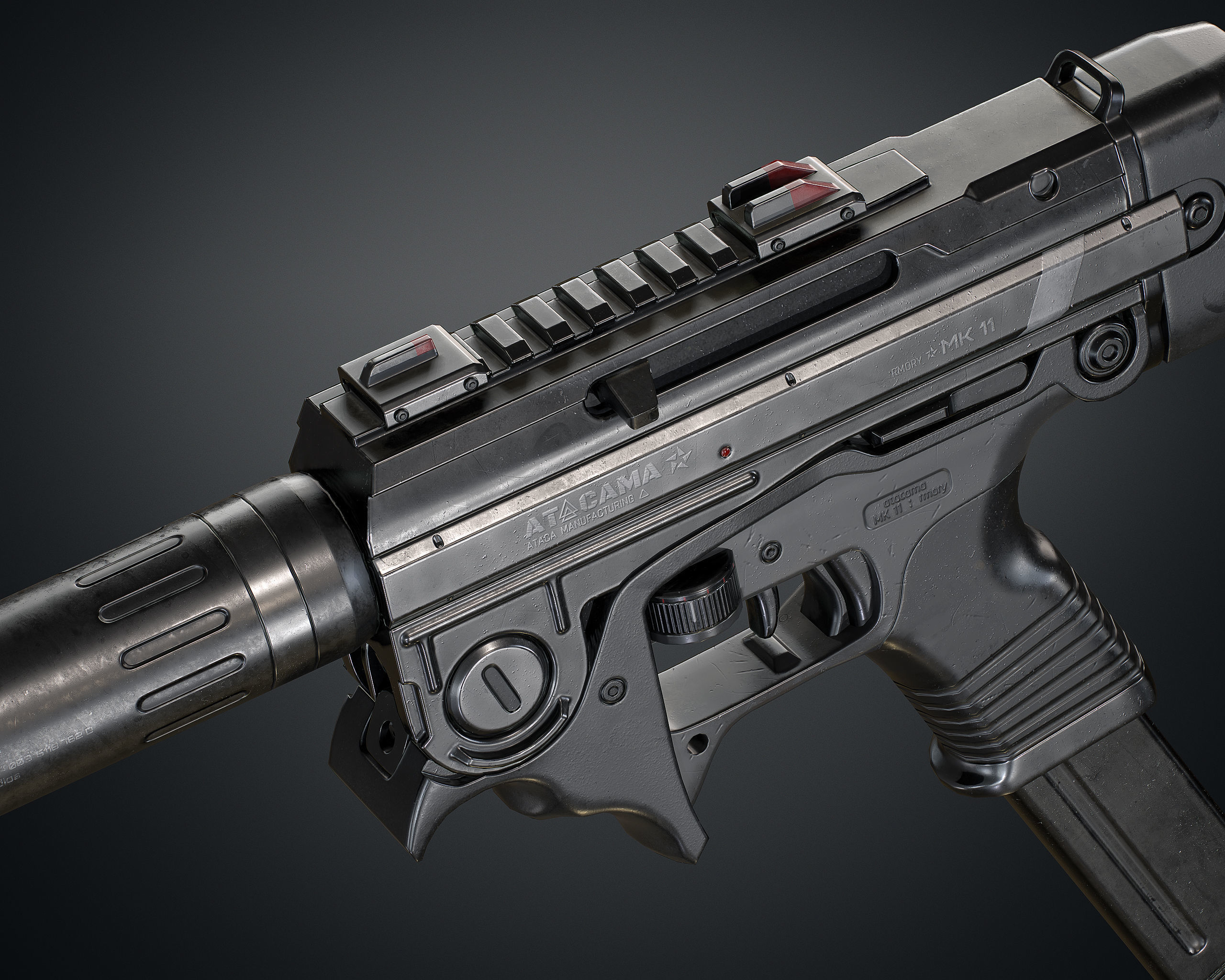 MK 11 Low-poly 3D model_16