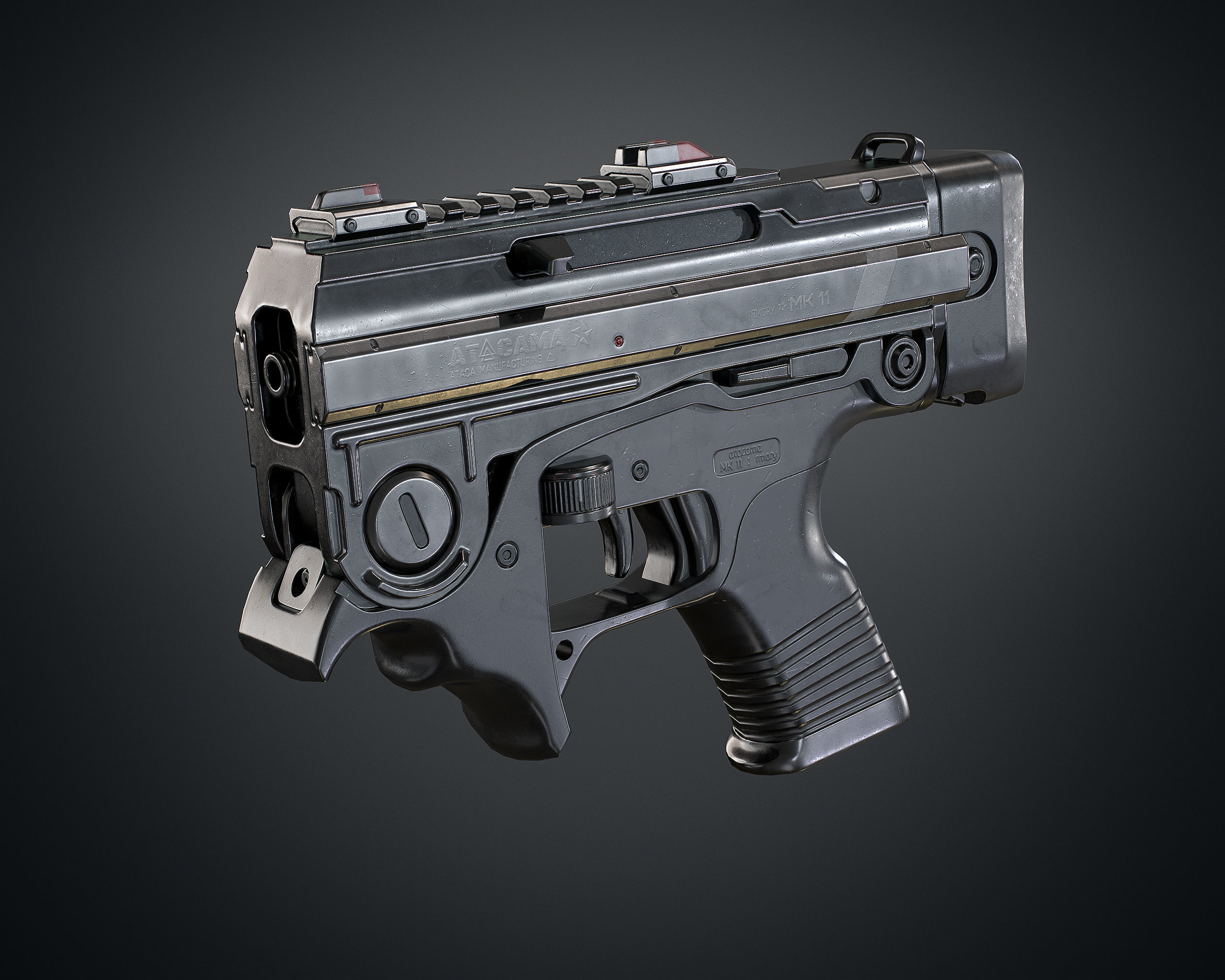 MK 11 Low-poly 3D model_11