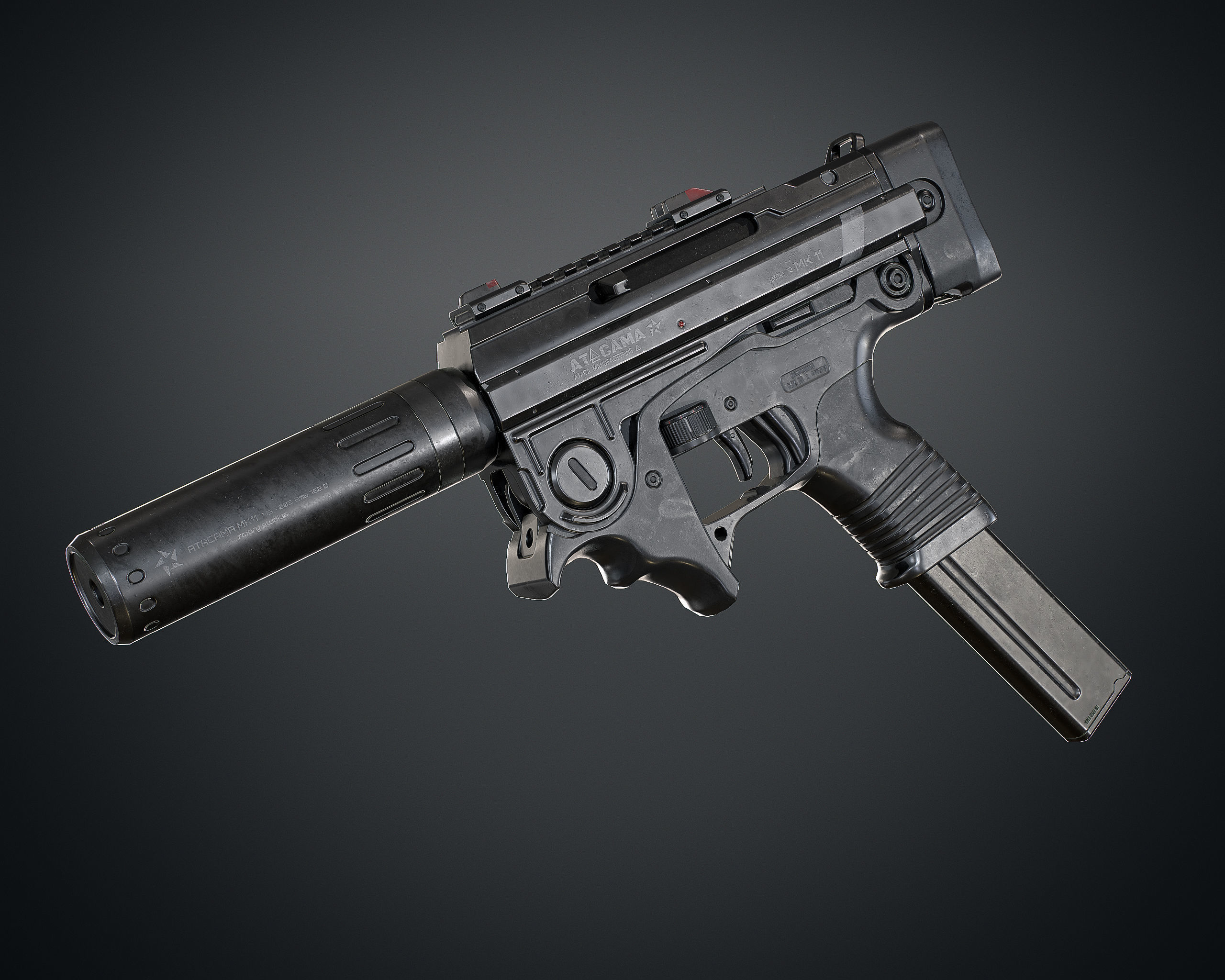 MK 11 Low-poly 3D model_8