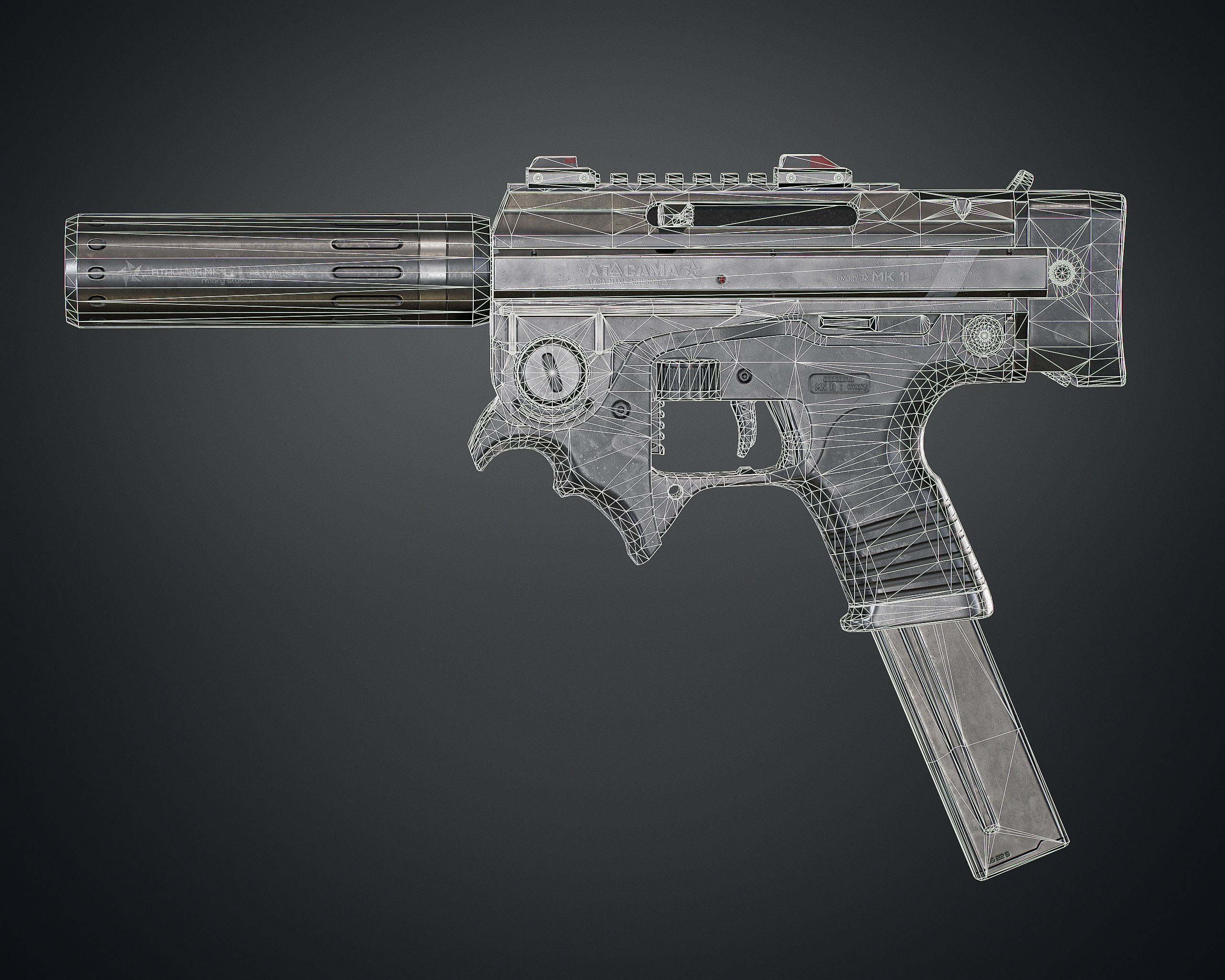 MK 11 Low-poly 3D model_18