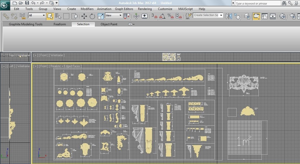 Swag Ornaments Collection 3D model_6