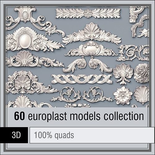 Pearlworks 60 onlay items collection 3D model