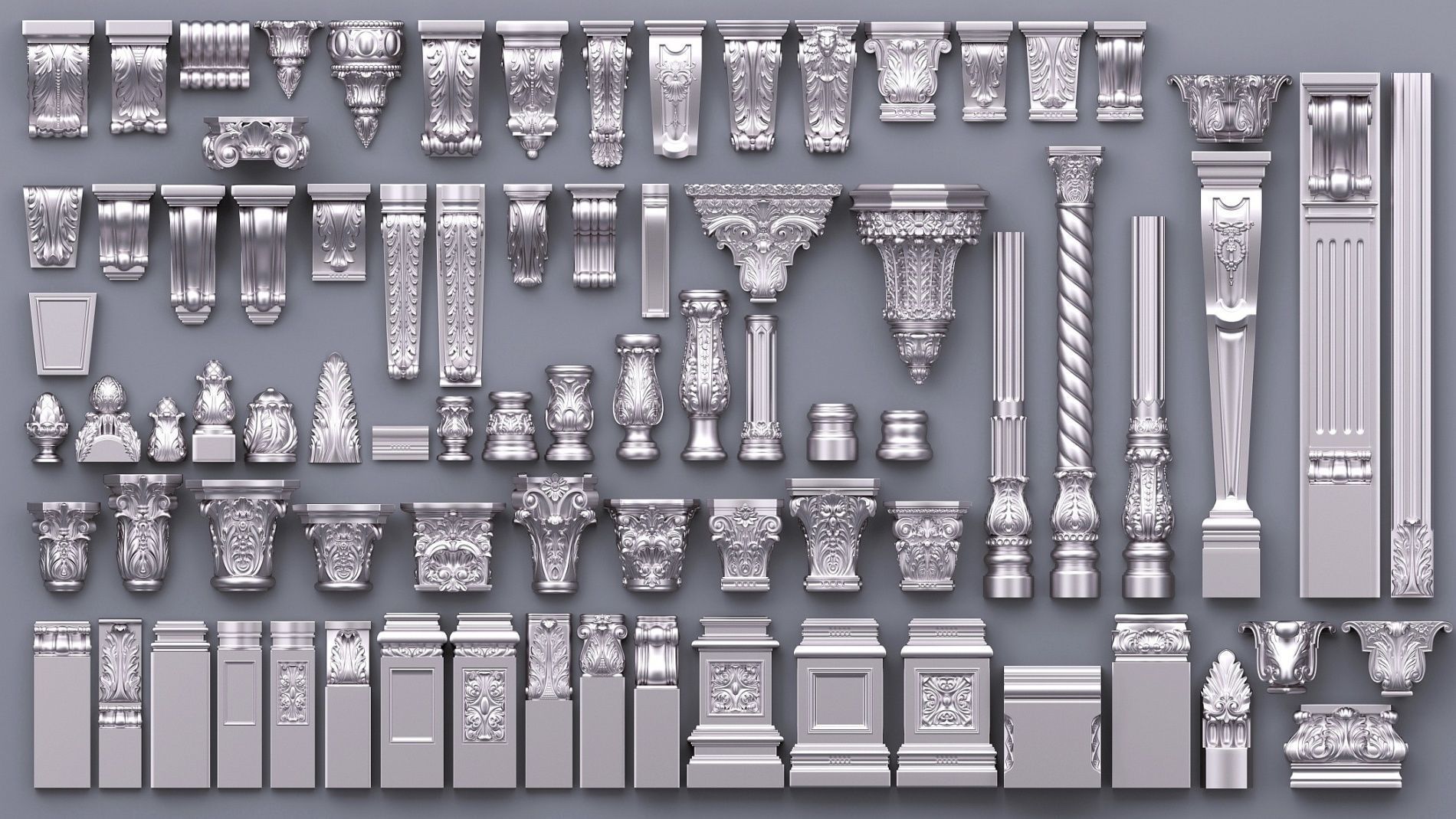 Pearlworks 80 items collection  3D model_6